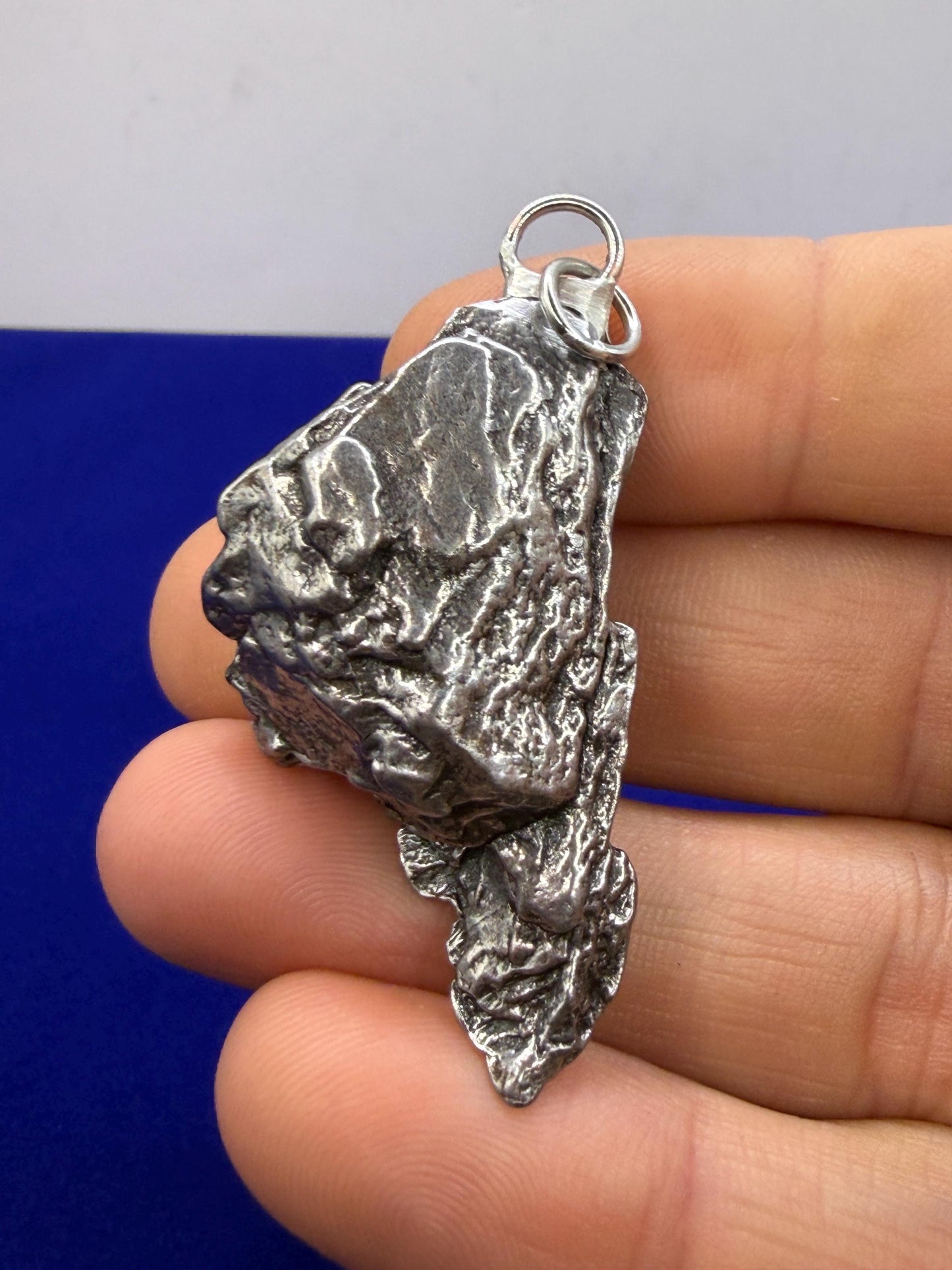 Campo del Cielo Meteorite Pendant: Authentic Iron Meteorite Jewelry, Space Gift, 25.96 grams