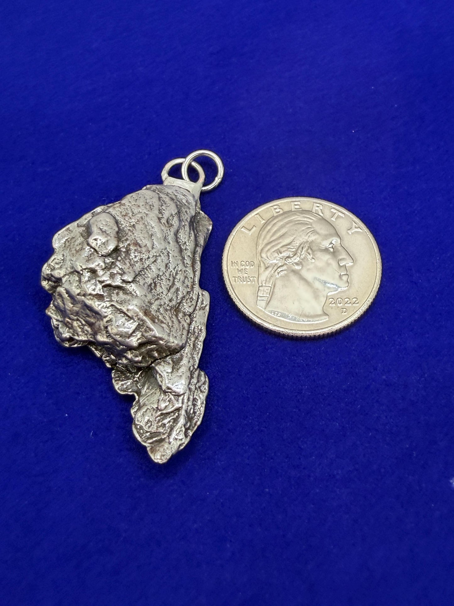 Campo del Cielo Meteorite Pendant: Authentic Iron Meteorite Jewelry, Space Gift, 25.96 grams