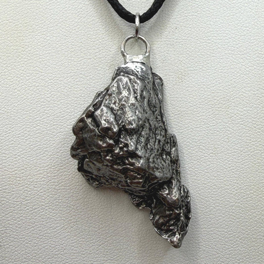 Campo del Cielo Meteorite Pendant: Authentic Iron Meteorite Jewelry, Space Gift, 25.96 grams
