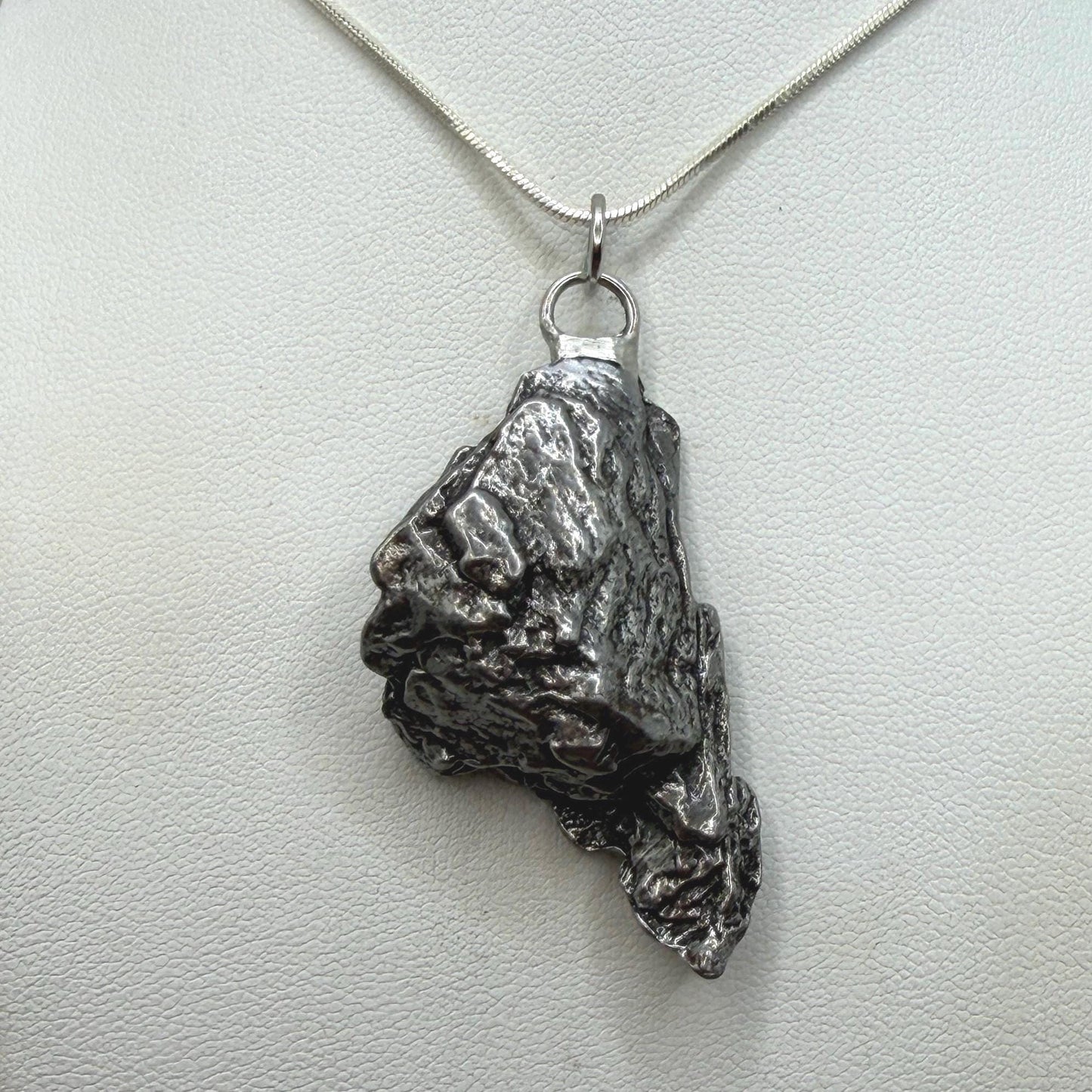 Campo del Cielo Meteorite Pendant: Authentic Iron Meteorite Jewelry, Space Gift, 25.96 grams