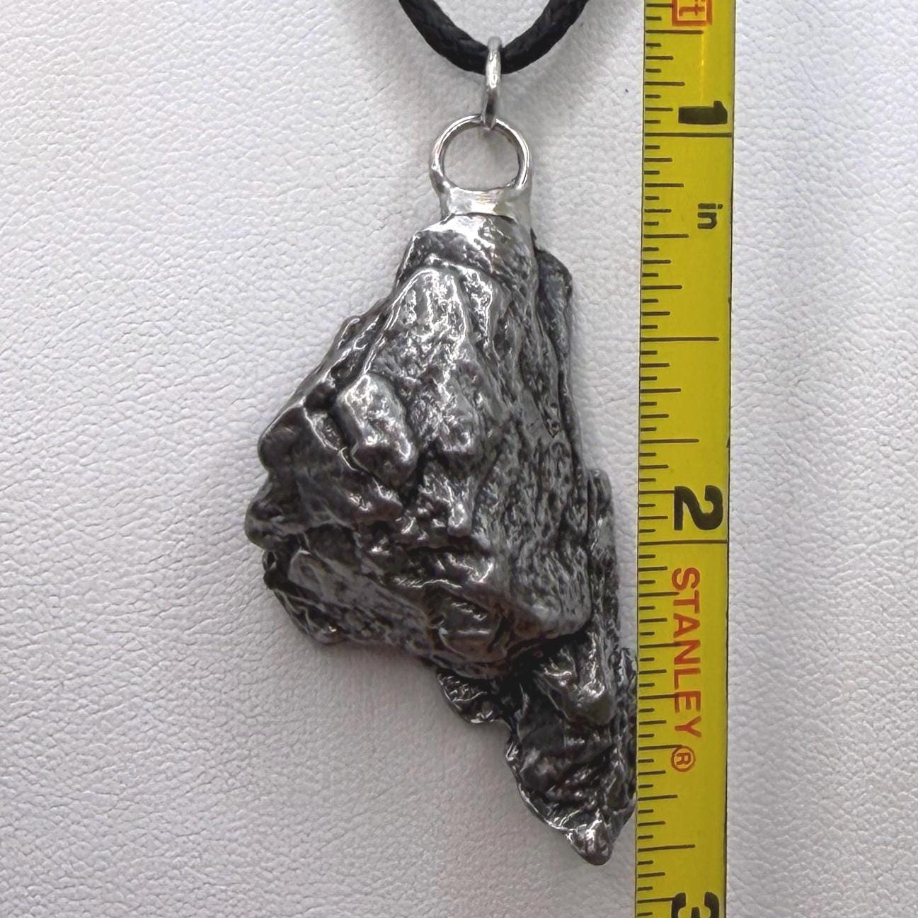 Campo del Cielo Meteorite Pendant: Authentic Iron Meteorite Jewelry, Space Gift, 25.96 grams