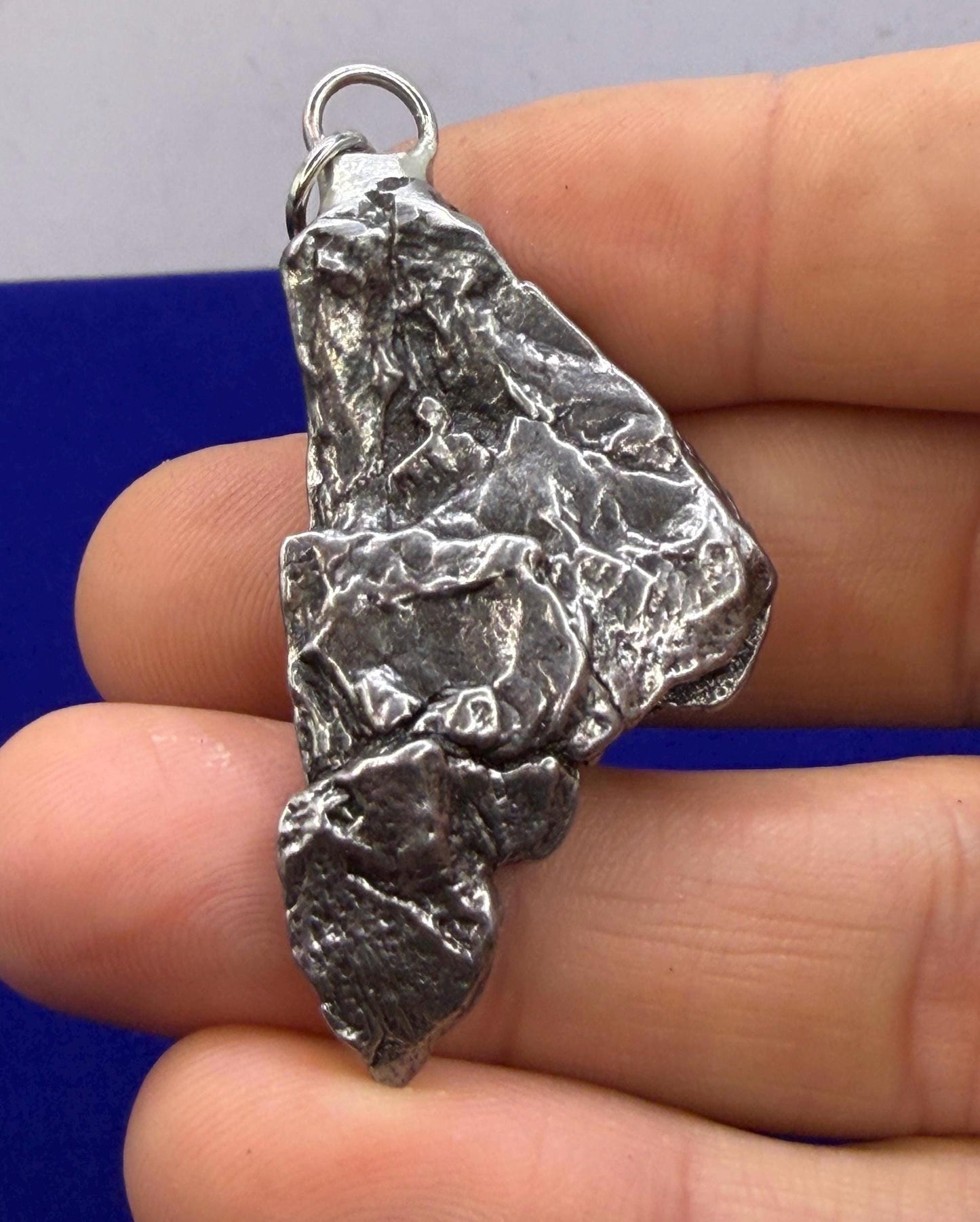 Campo del Cielo Meteorite Pendant: Authentic Iron Meteorite Jewelry, Space Gift, 25.96 grams