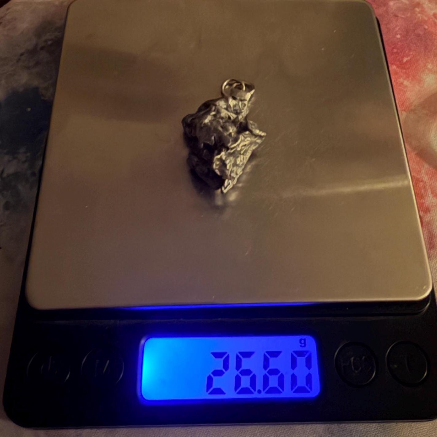 Campo del Cielo Meteorite Pendant: Authentic Astronomy Gift, Space Pendant, 26.60 Grams