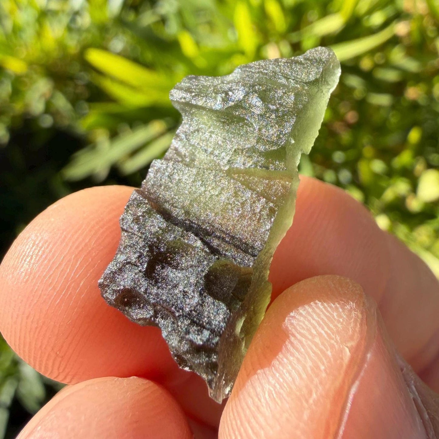 Authentic Moldavite Tektite Specimen, Czech Republic Origin, 2.46 grams