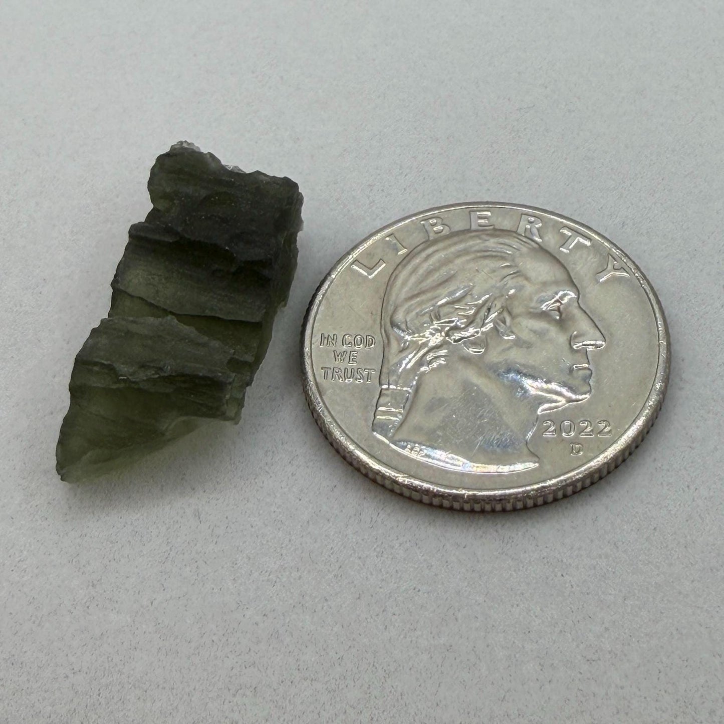 Authentic Moldavite Tektite Specimen, Czech Republic Origin, 2.46 grams