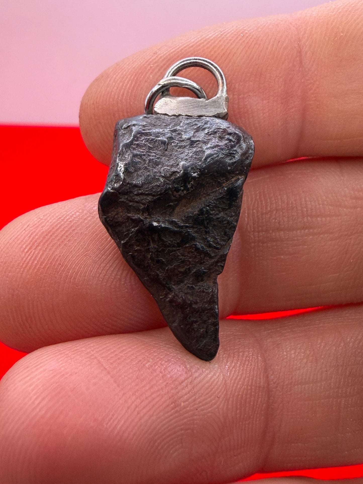 Canyon Diablo Iron Meteorite Pendant: Arizona Space Gift, 7.41g