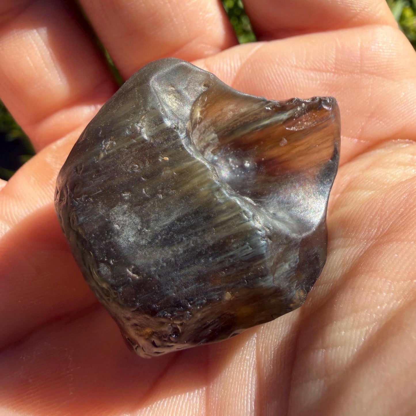 Libyan Desert Glass Tektite: Golden Green Talisman, Rare and Unique Tektite, 22.08 grams