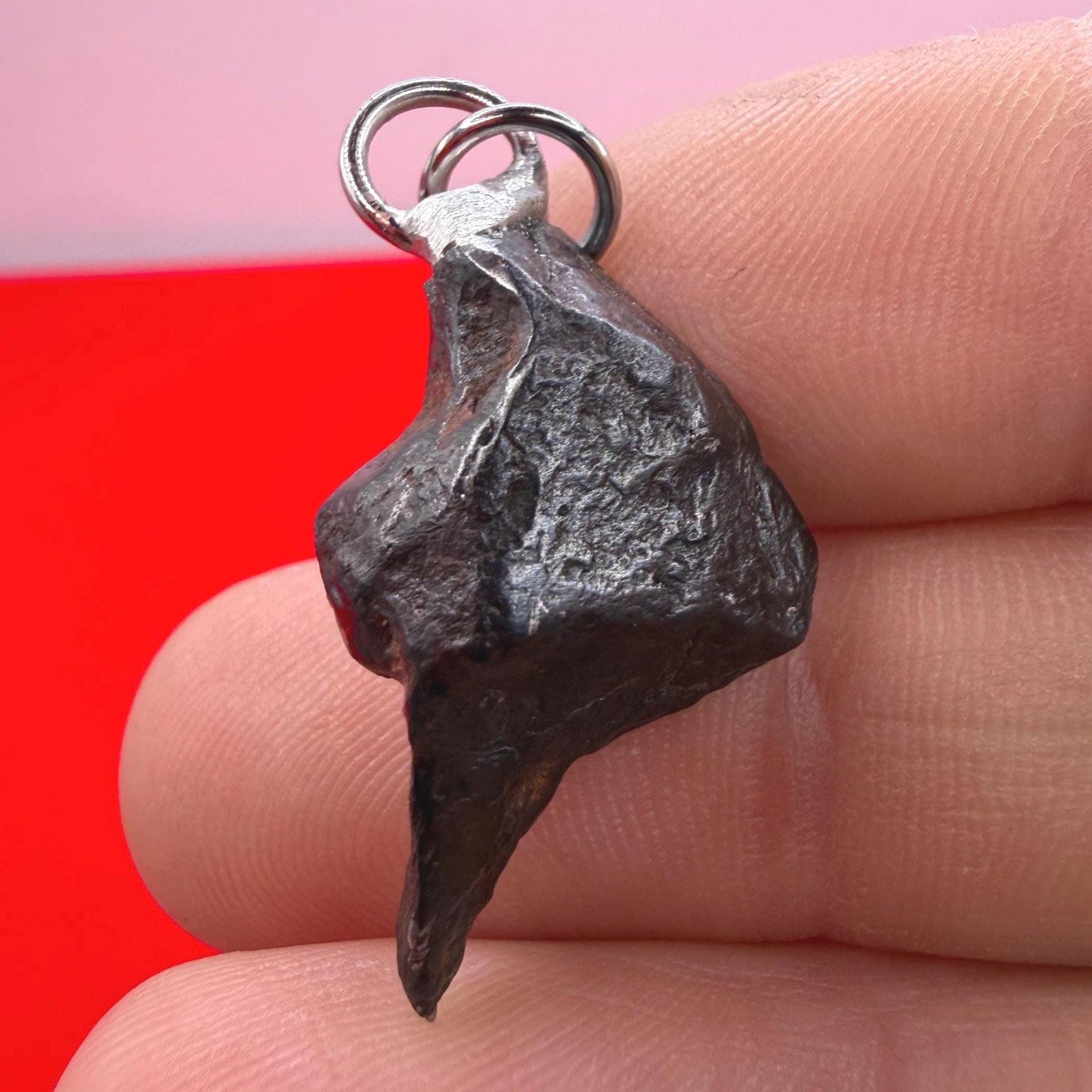 Canyon Diablo Iron Meteorite Pendant: Arizona Space Gift, 6.75g