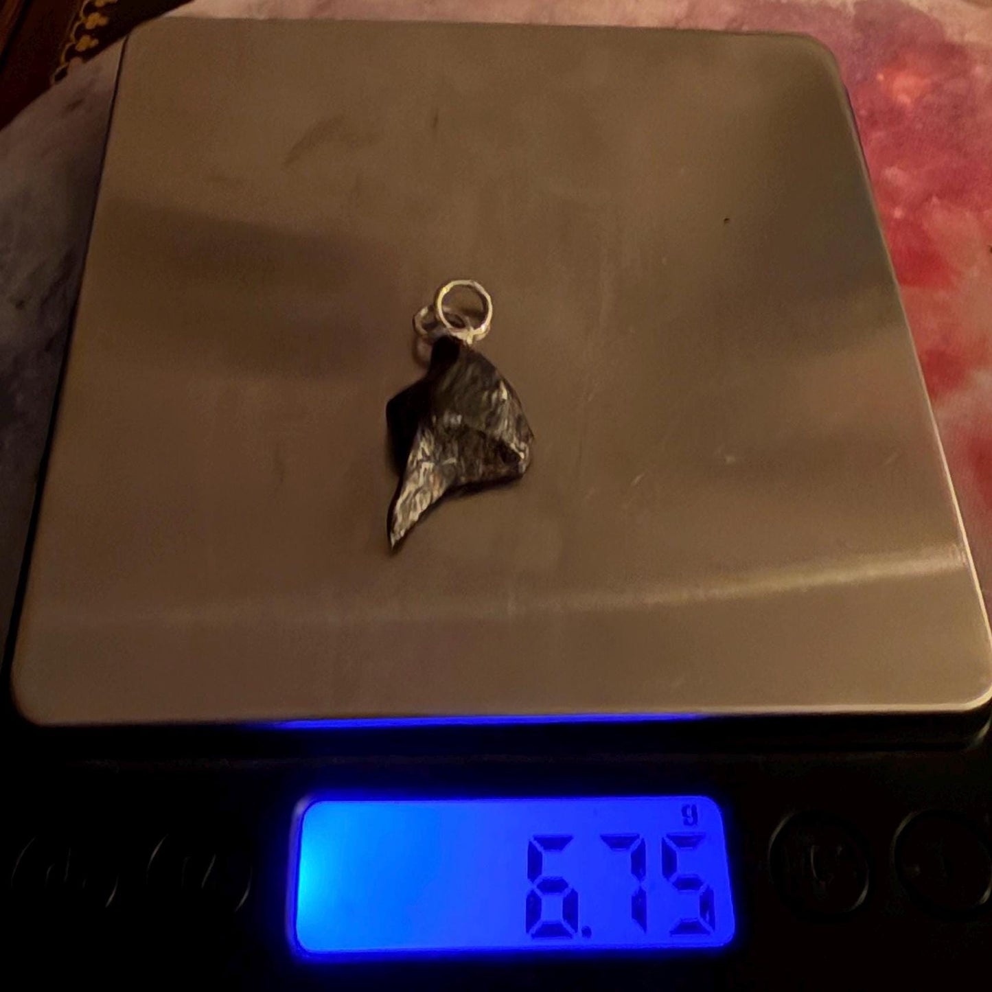 Canyon Diablo Iron Meteorite Pendant: Arizona Space Gift, 6.75g