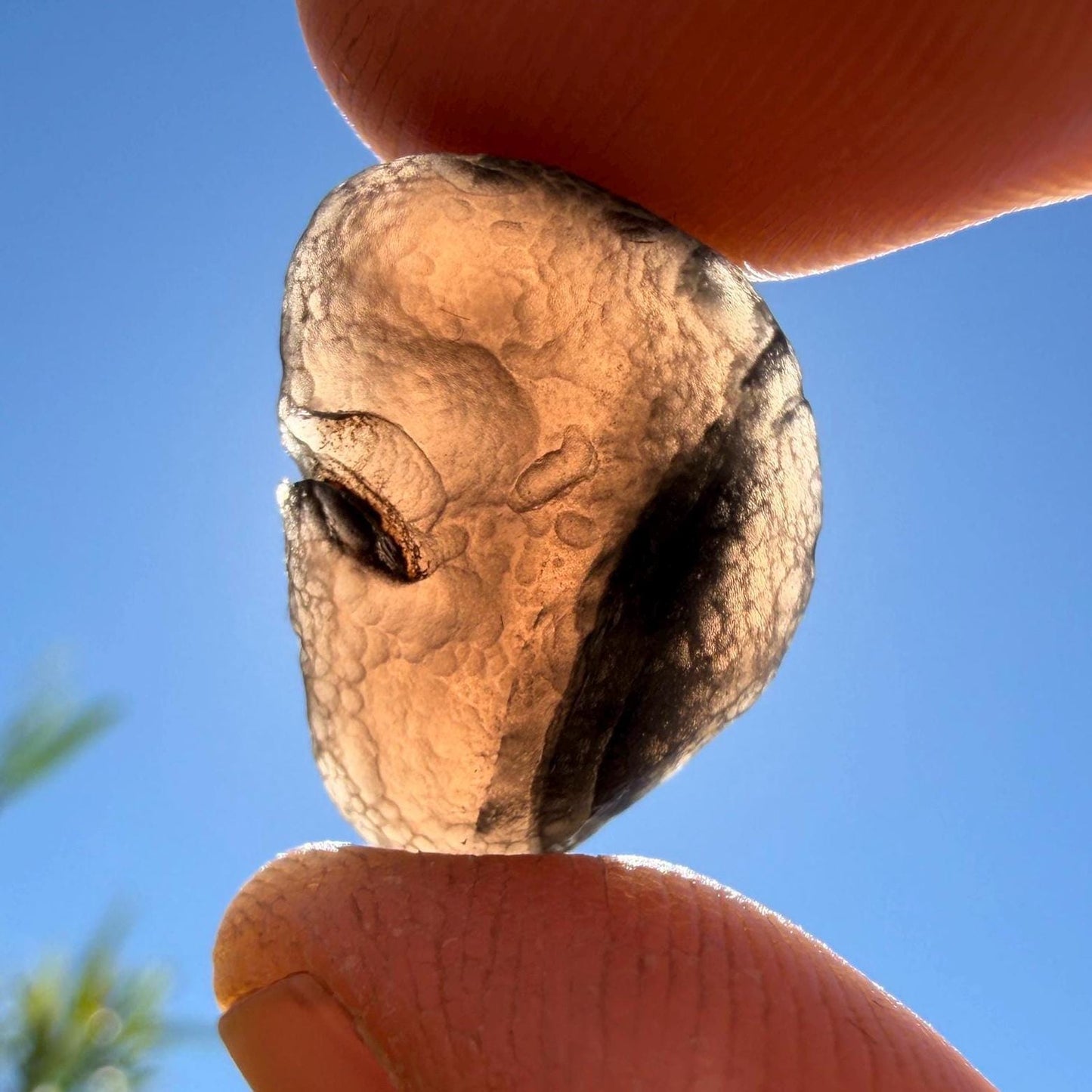 Saffordite Cintamani Stone Specimen: Rare Arizona Pseudo-Tektite, 3.24 grams