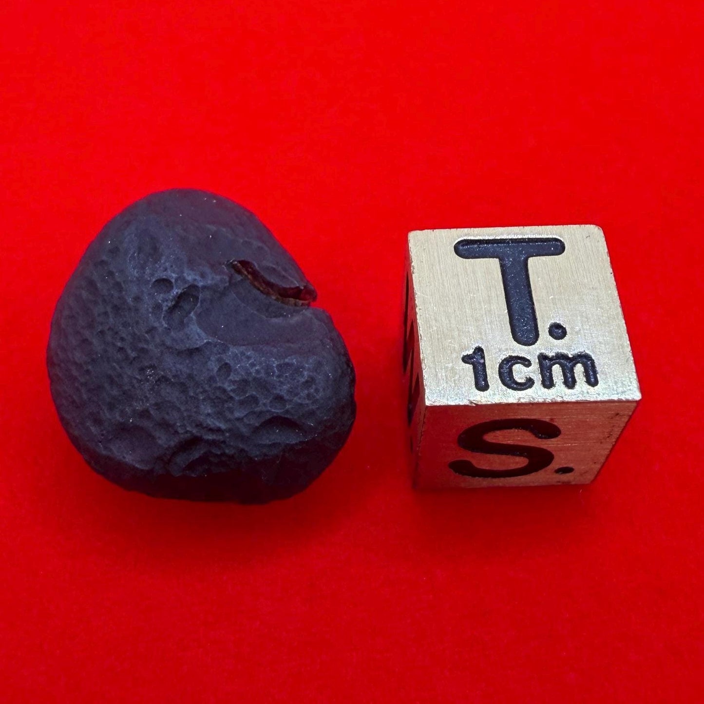 Saffordite Cintamani Stone Specimen: Rare Arizona Pseudo-Tektite, 3.24 grams