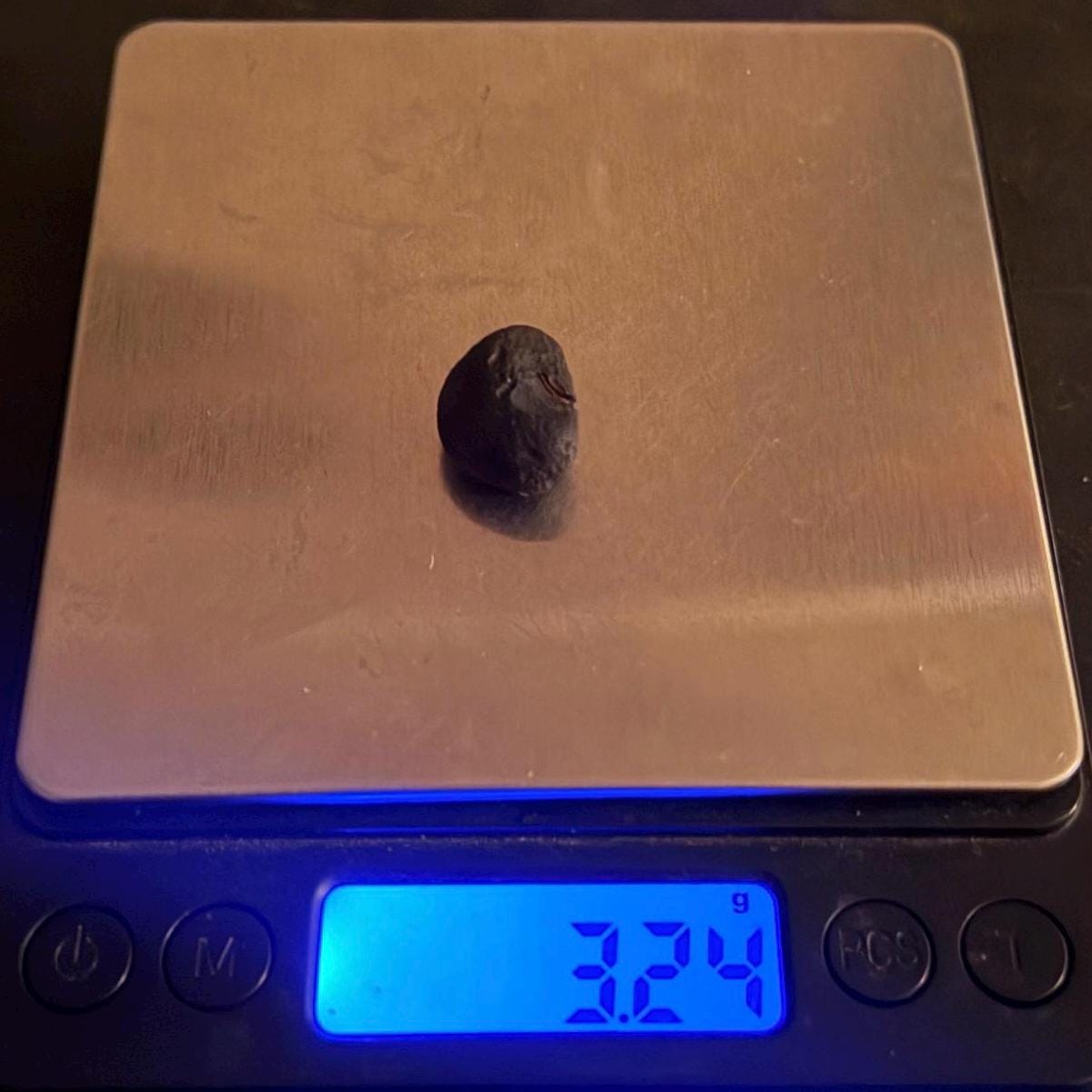 Saffordite Cintamani Stone Specimen: Rare Arizona Pseudo-Tektite, 3.24 grams