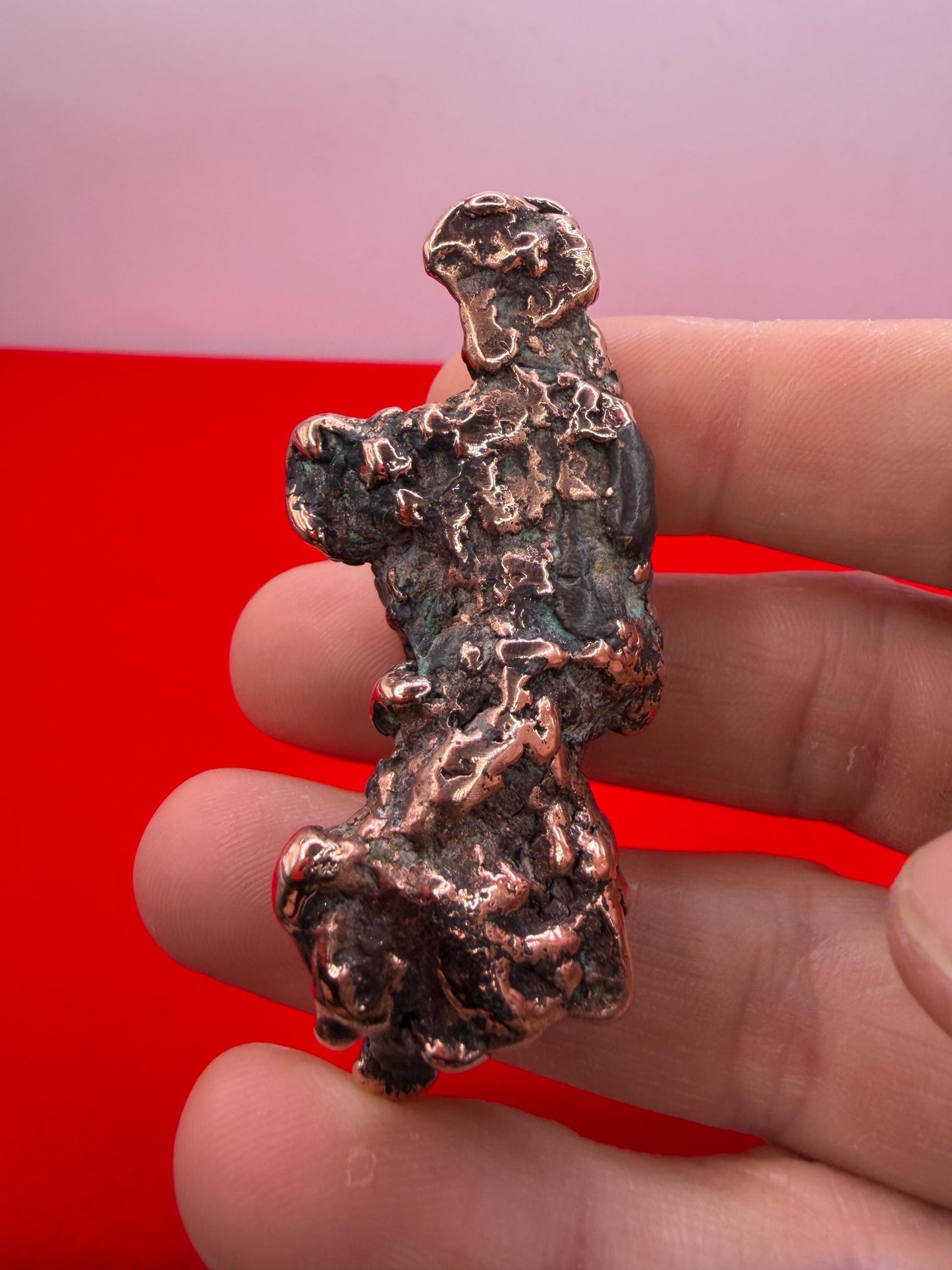 Michigan Float Copper Nugget: Keweenaw Native Copper, Energy Grounding, 50.73g