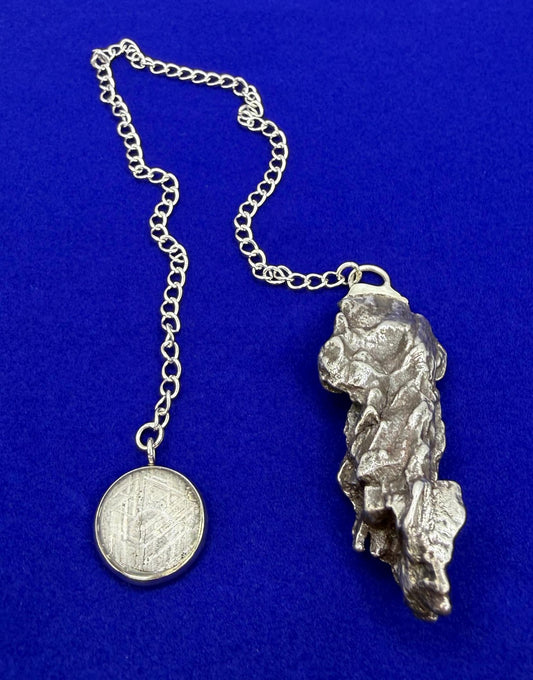 Campo del Cielo Meteorite Pendulum, Rare Cosmic Divination Tool, Crystal Healing Gift, 25.01g