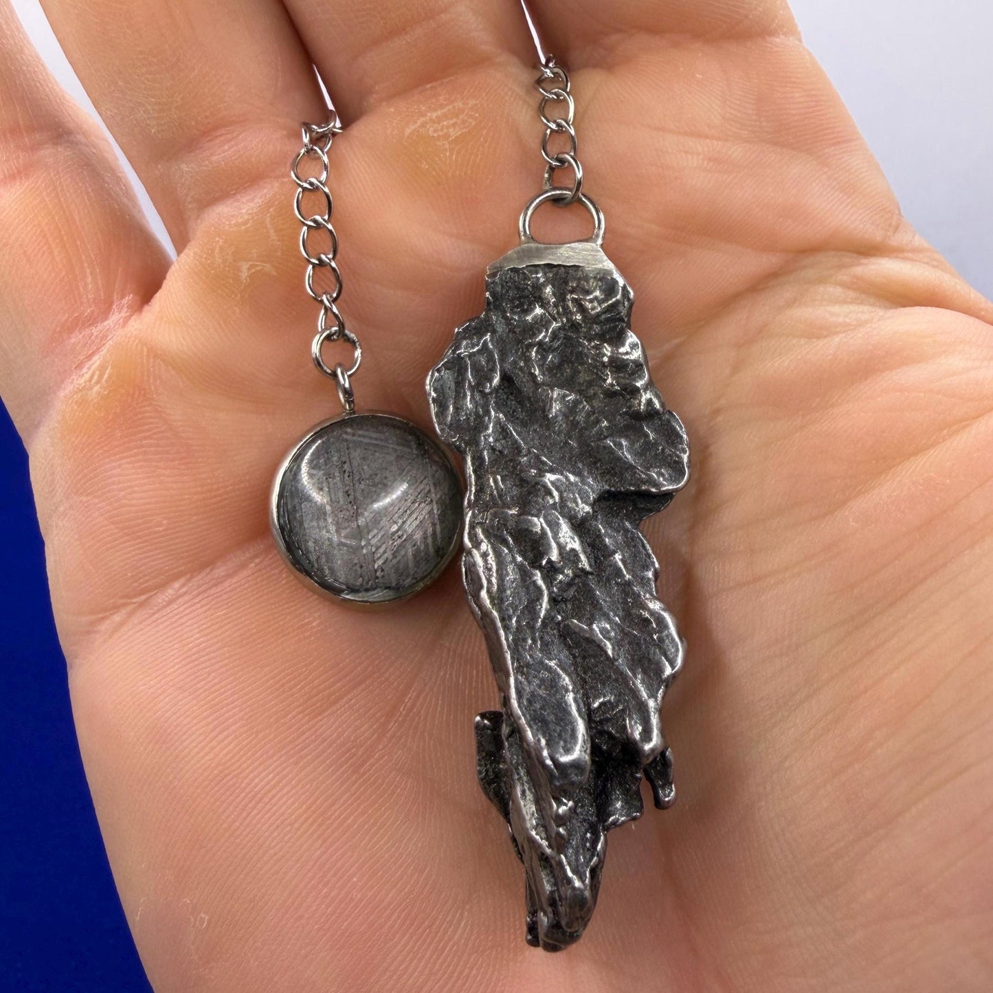 Campo del Cielo Meteorite Pendulum, Rare Cosmic Divination Tool, Crystal Healing Gift, 25.01g