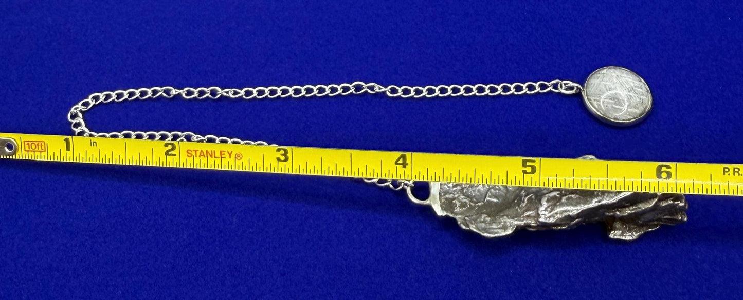 Campo del Cielo Meteorite Pendulum, Rare Cosmic Divination Tool, Crystal Healing Gift, 25.01g