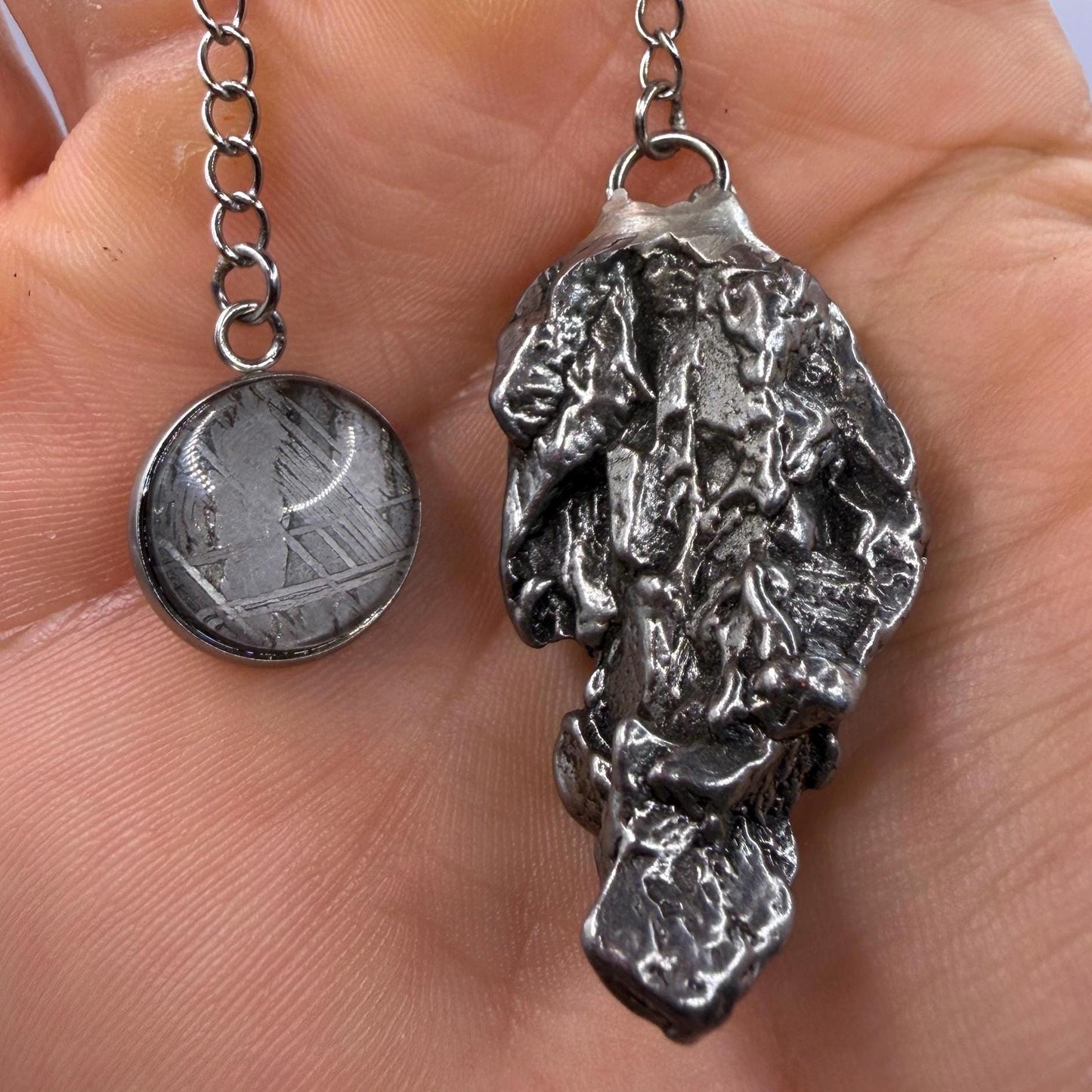 Campo del Cielo Meteorite Pendulum, Rare Cosmic Divination Tool, Crystal Healing Gift, 30.92g