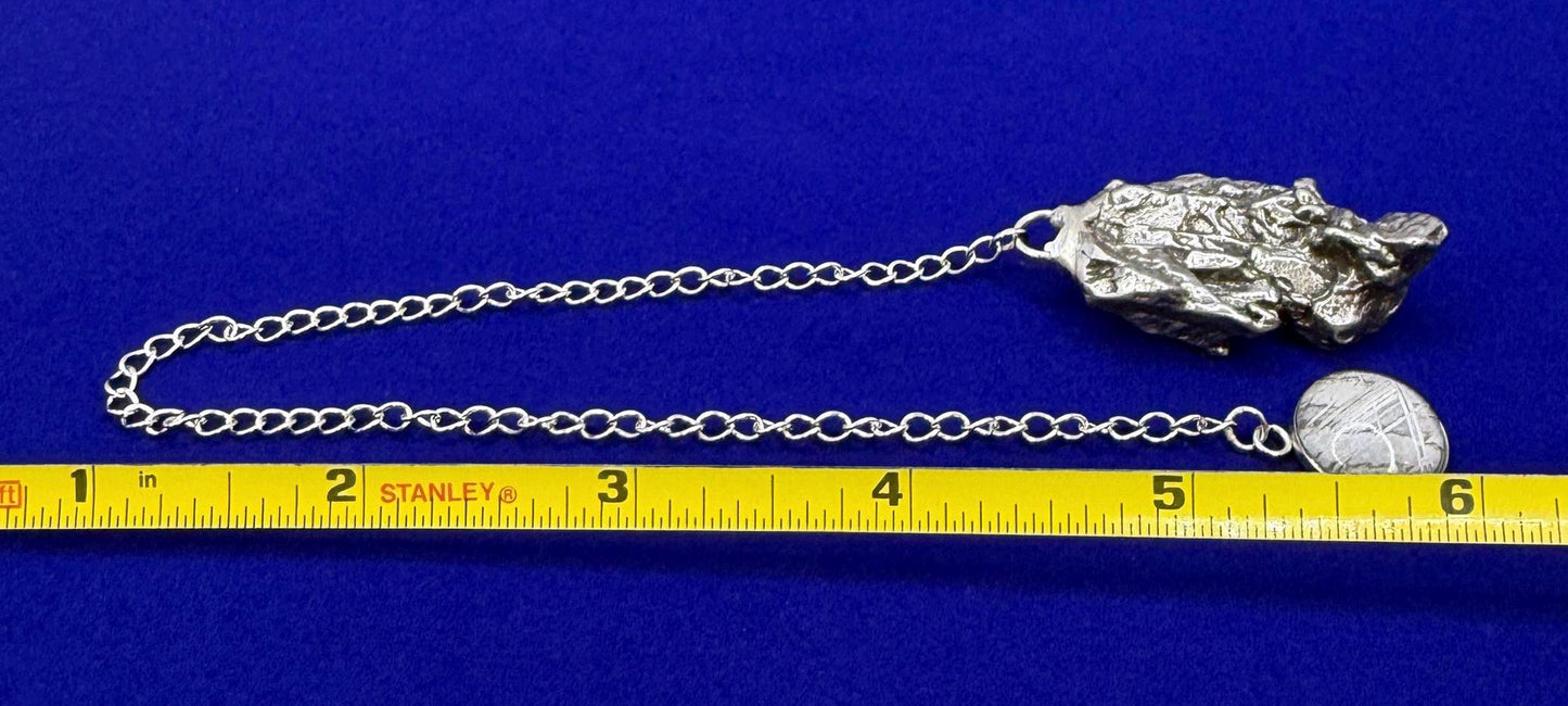 Campo del Cielo Meteorite Pendulum, Rare Cosmic Divination Tool, Crystal Healing Gift, 30.92g