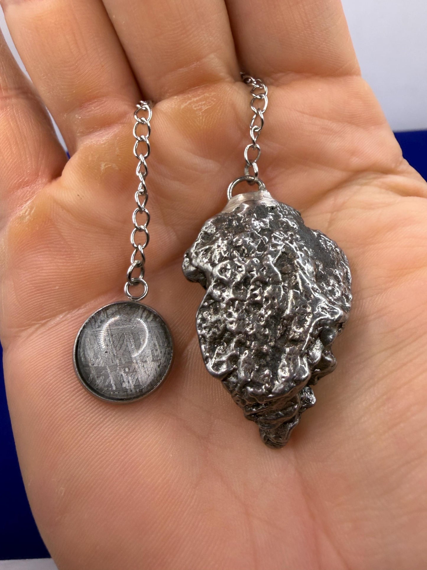 Campo del Cielo Meteorite Pendulum, Rare Cosmic Divination Tool, Crystal Healing Gift, 35.00g