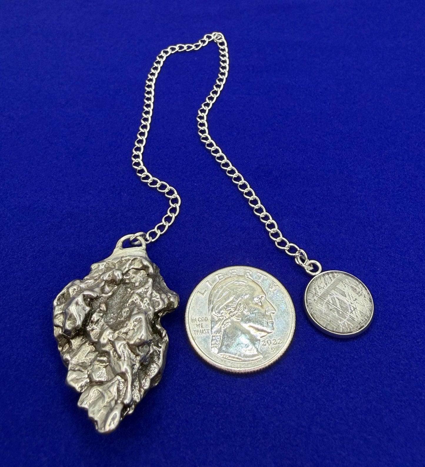 Campo del Cielo Meteorite Pendulum, Rare Cosmic Divination Tool, Crystal Healing Gift, 35.00g