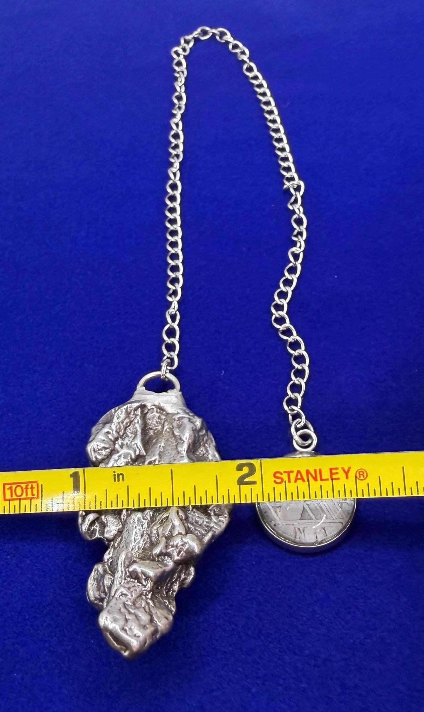 Campo del Cielo Meteorite Pendulum, Rare Cosmic Divination Tool, Crystal Healing Gift, 35.00g