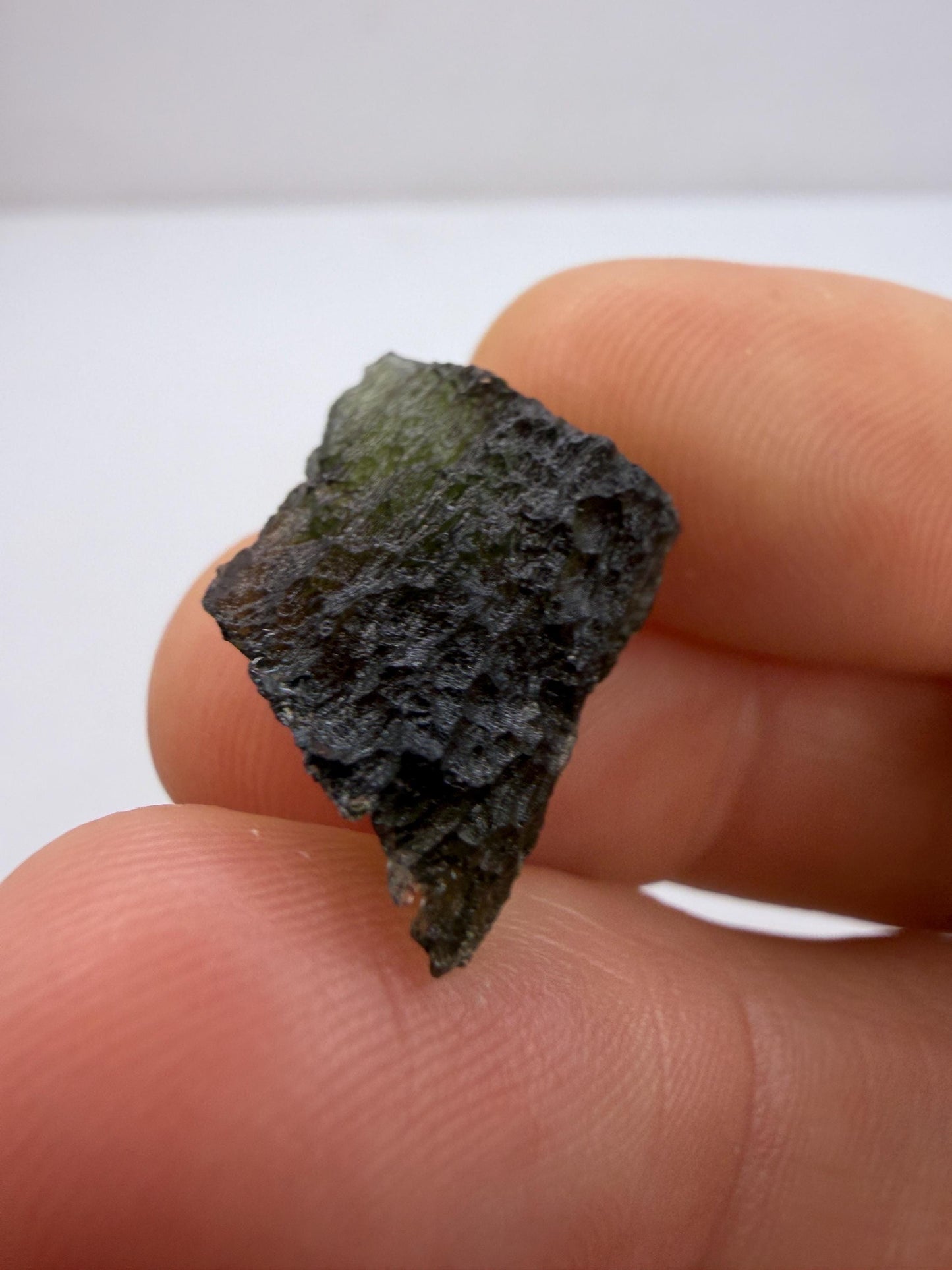 Authentic Moldavite Tektite Specimen: Energy Work 2.60g/13ct