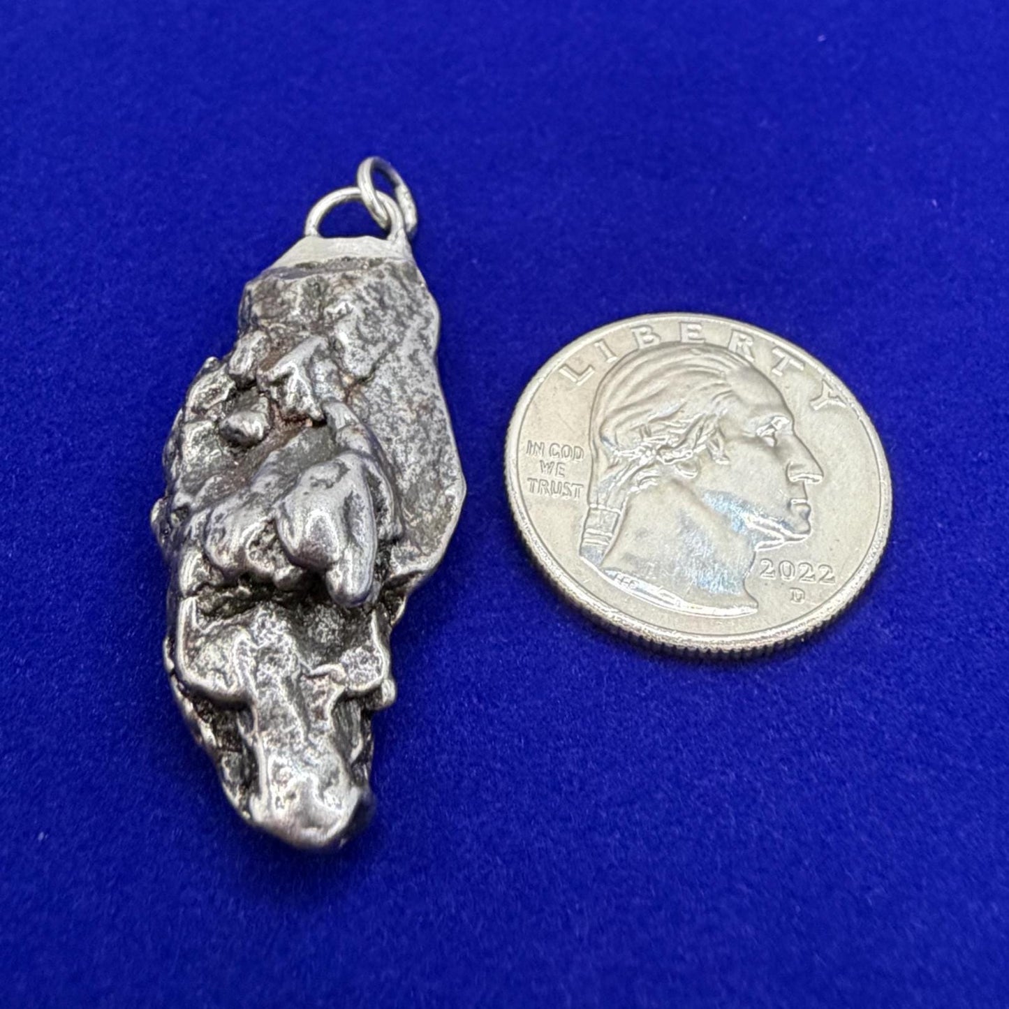 Campo del Cielo Meteorite Pendant: Authentic Astronomy Gift, Space Pendant, 20.08 Grams