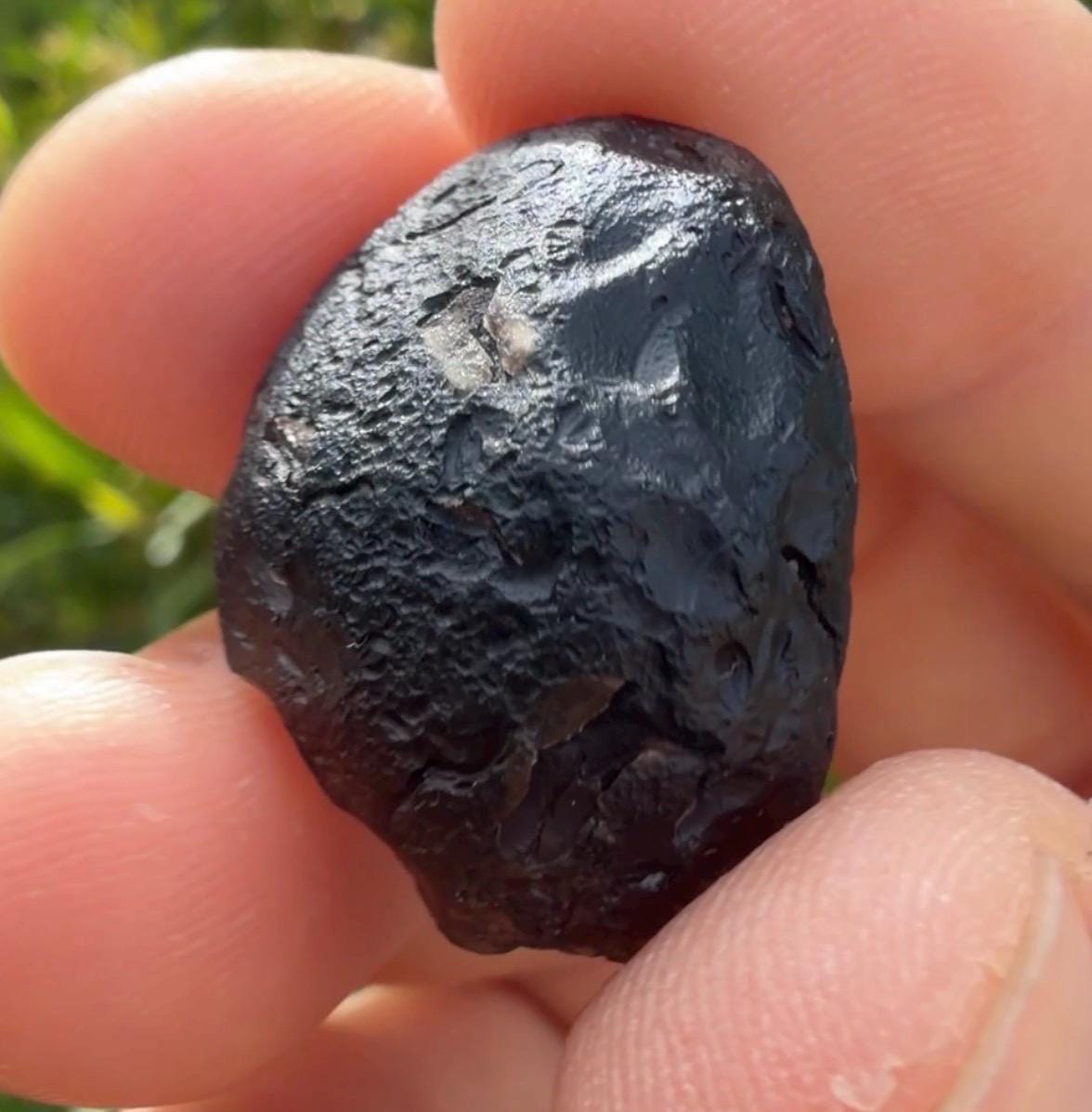 Saffordite Cintamani Stone Specimen: Rare Arizona Pseudo-Tektite, 7.49 grams