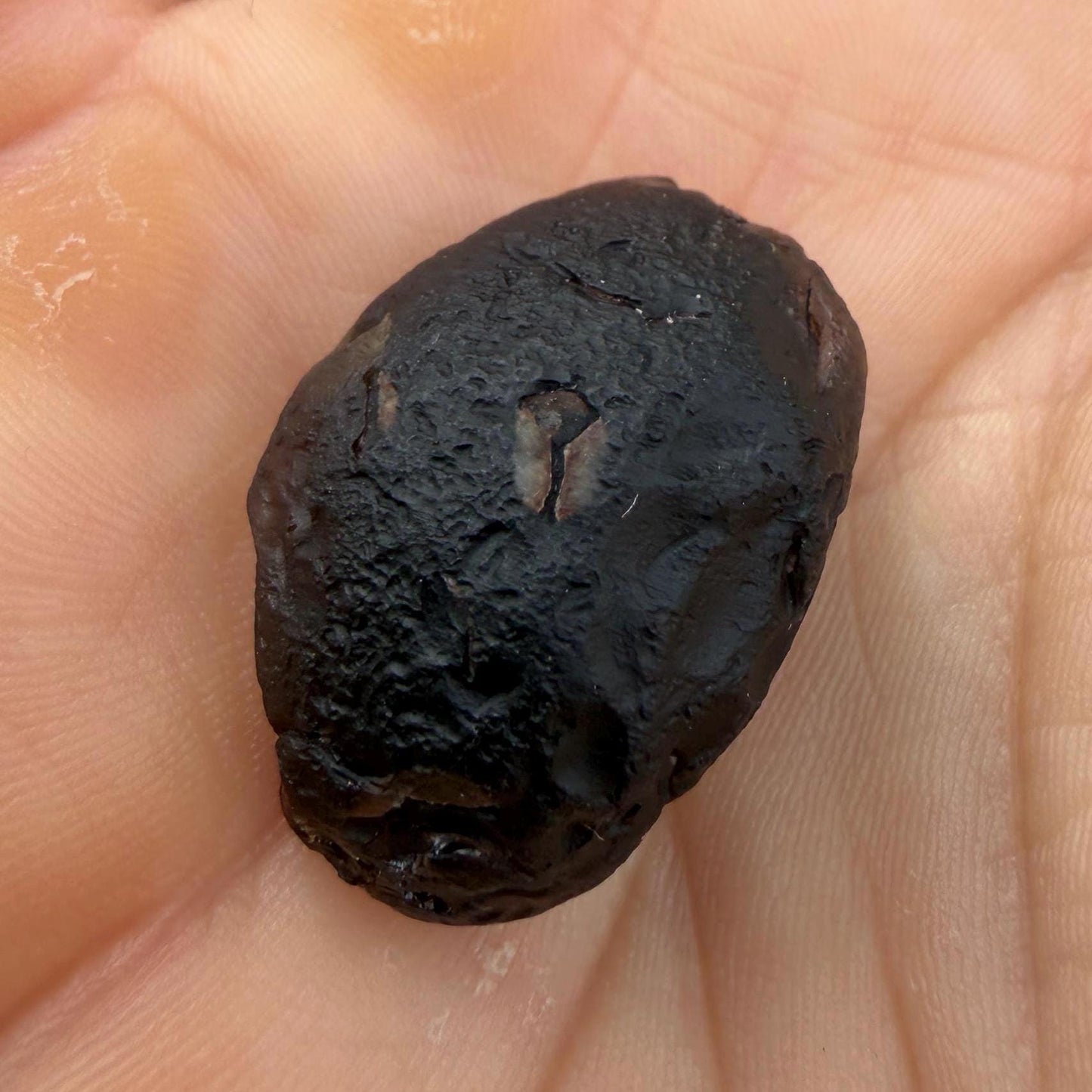 Saffordite Cintamani Stone Specimen: Rare Arizona Pseudo-Tektite, 7.49 grams