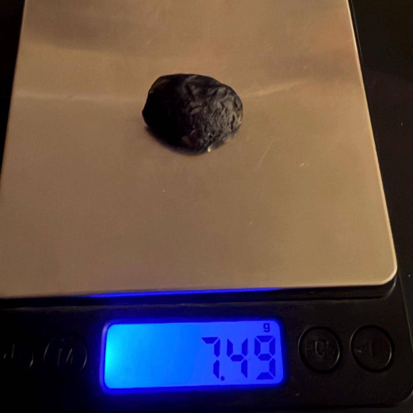 Saffordite Cintamani Stone Specimen: Rare Arizona Pseudo-Tektite, 7.49 grams