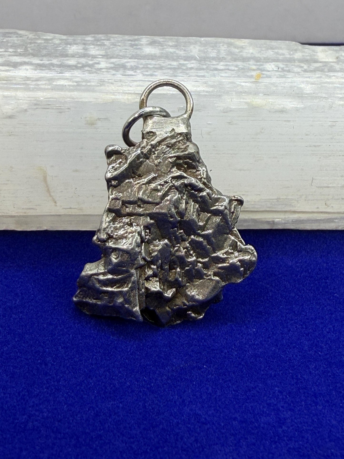 Campo del Cielo Meteorite Pendant: Authentic Iron Meteorite Jewelry, 13.15g