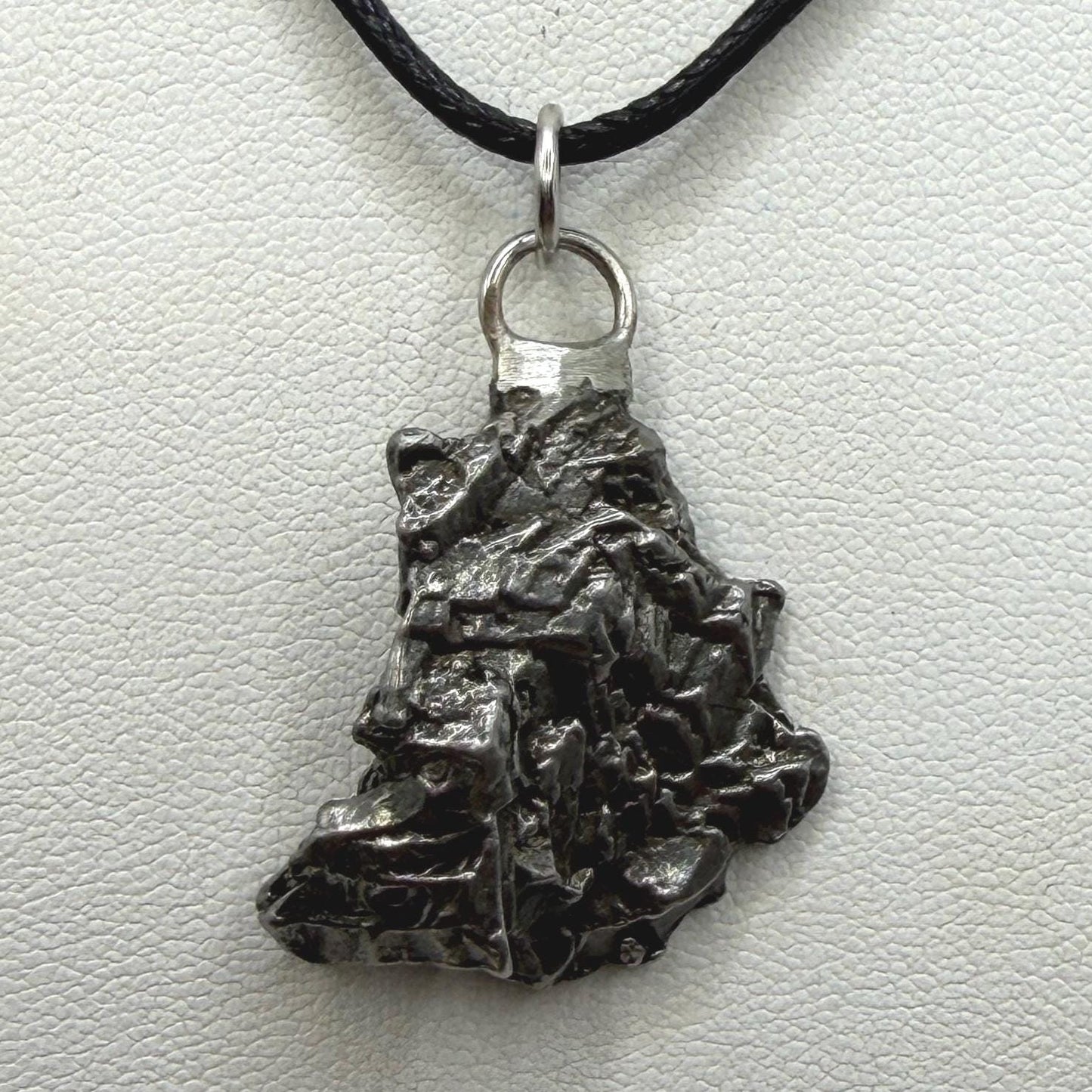 Campo del Cielo Meteorite Pendant: Authentic Iron Meteorite Jewelry, 13.15g