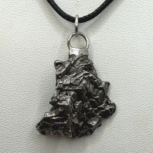 Campo del Cielo Meteorite Pendant: Authentic Iron Meteorite Jewelry, 13.15g