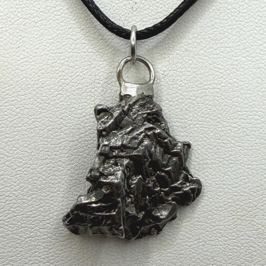Campo del Cielo Meteorite Pendant: Authentic Iron Meteorite Jewelry, 13.15g