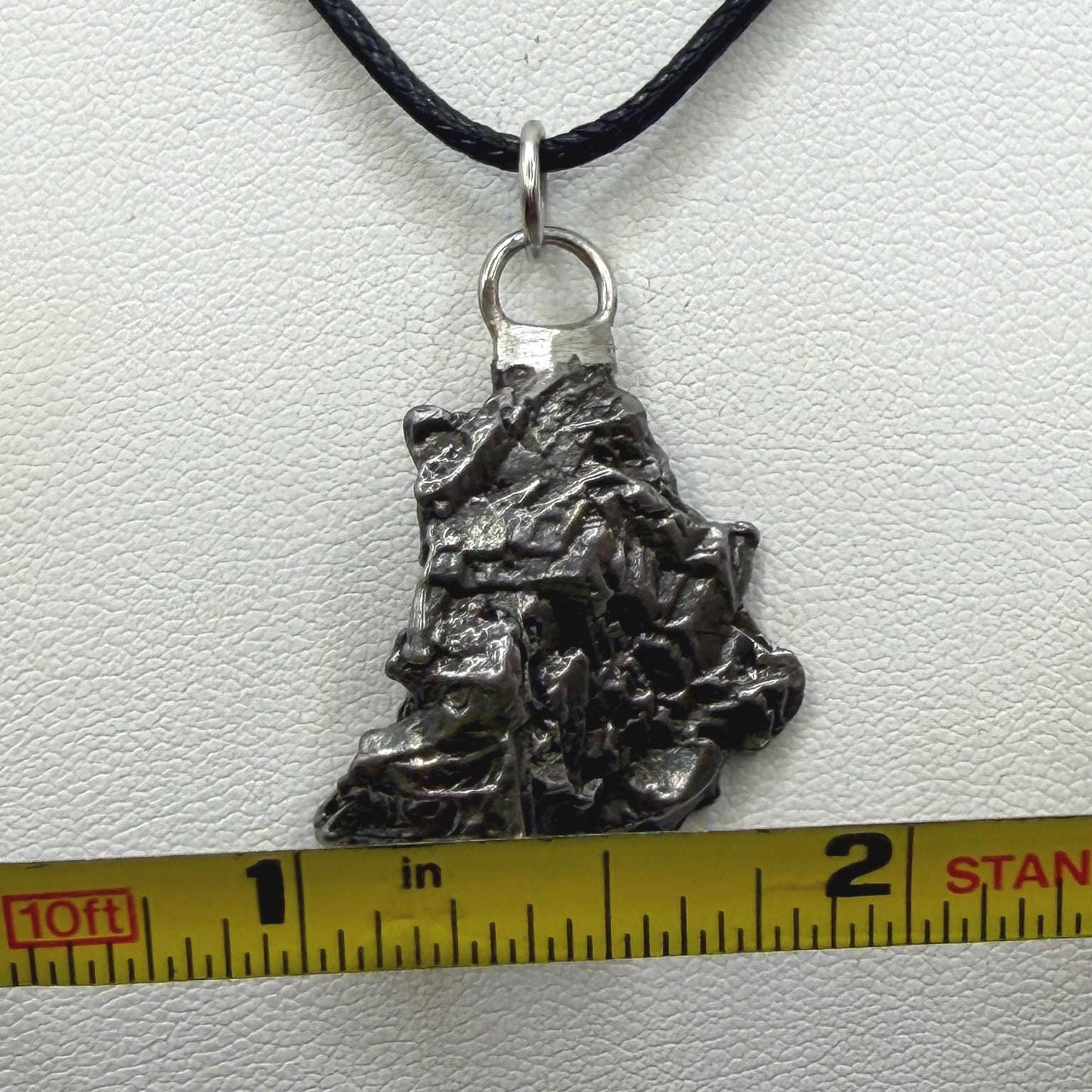 Campo del Cielo Meteorite Pendant: Authentic Iron Meteorite Jewelry, 13.15g