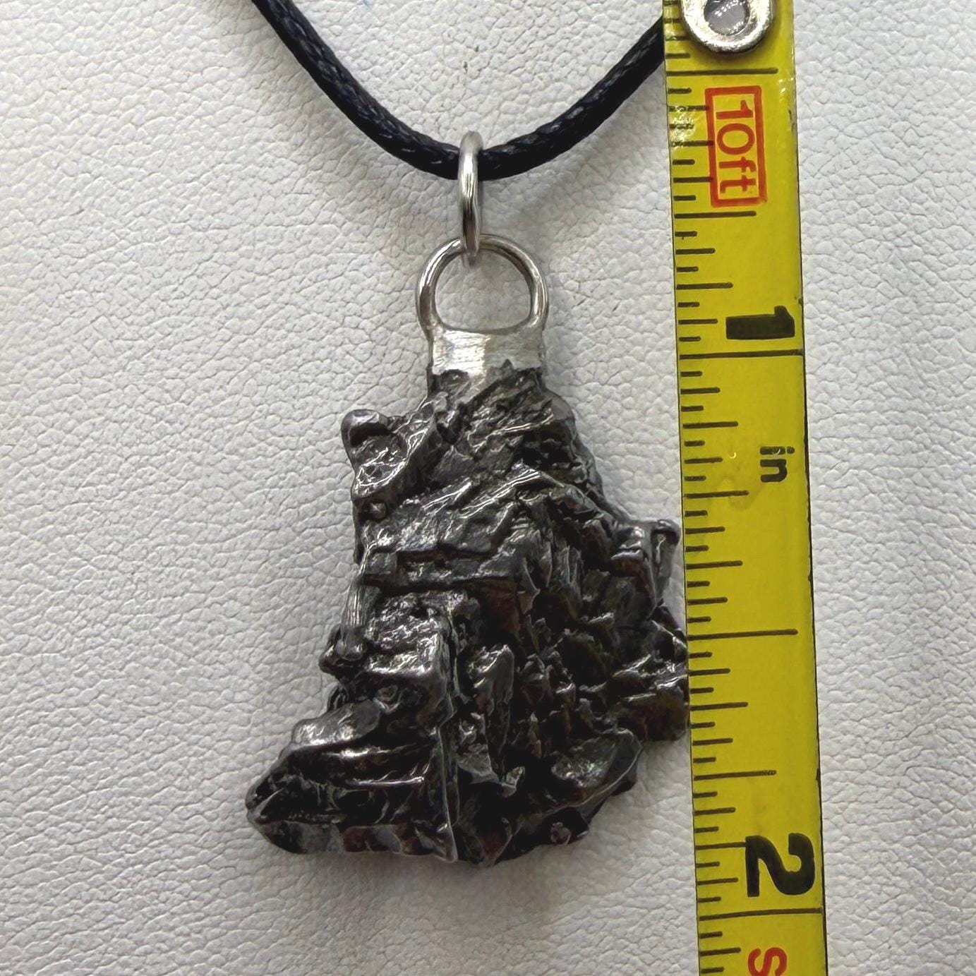 Campo del Cielo Meteorite Pendant: Authentic Iron Meteorite Jewelry, 13.15g