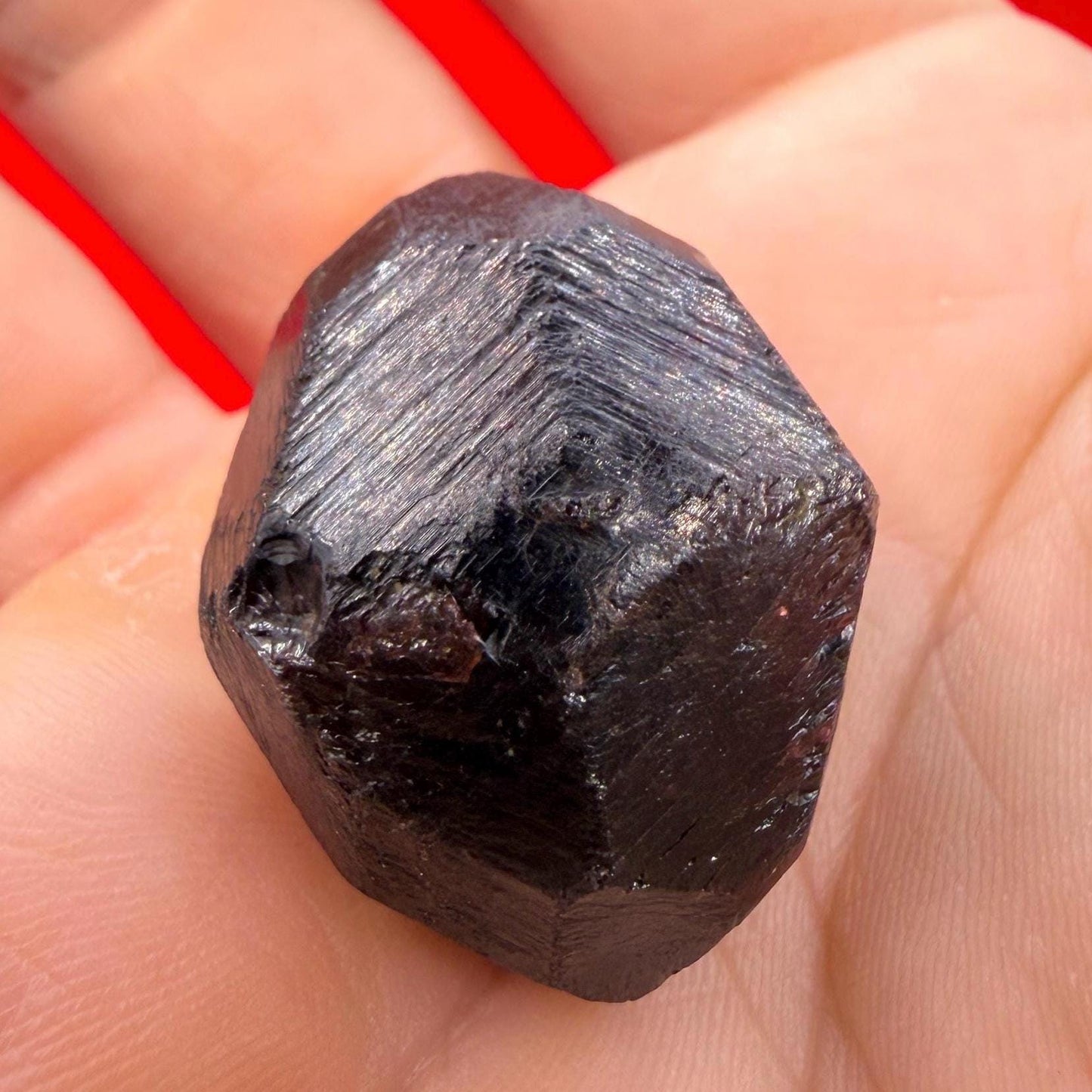 Moroccan Almandine Garnet Crystal: Dodecahedron Shape, 26.71 grams