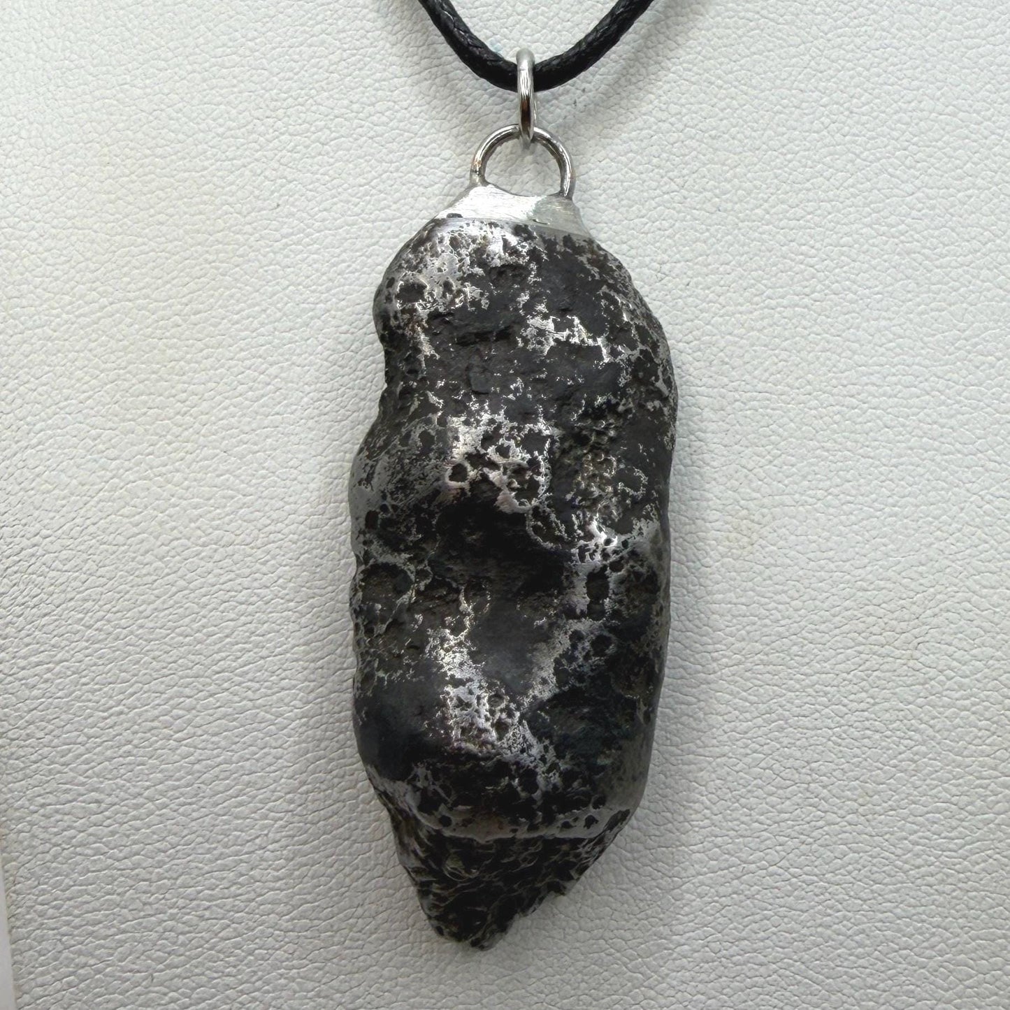 Authentic Sikhote-Alin Meteorite Pendant • 38.27g Iron Space Jewelry