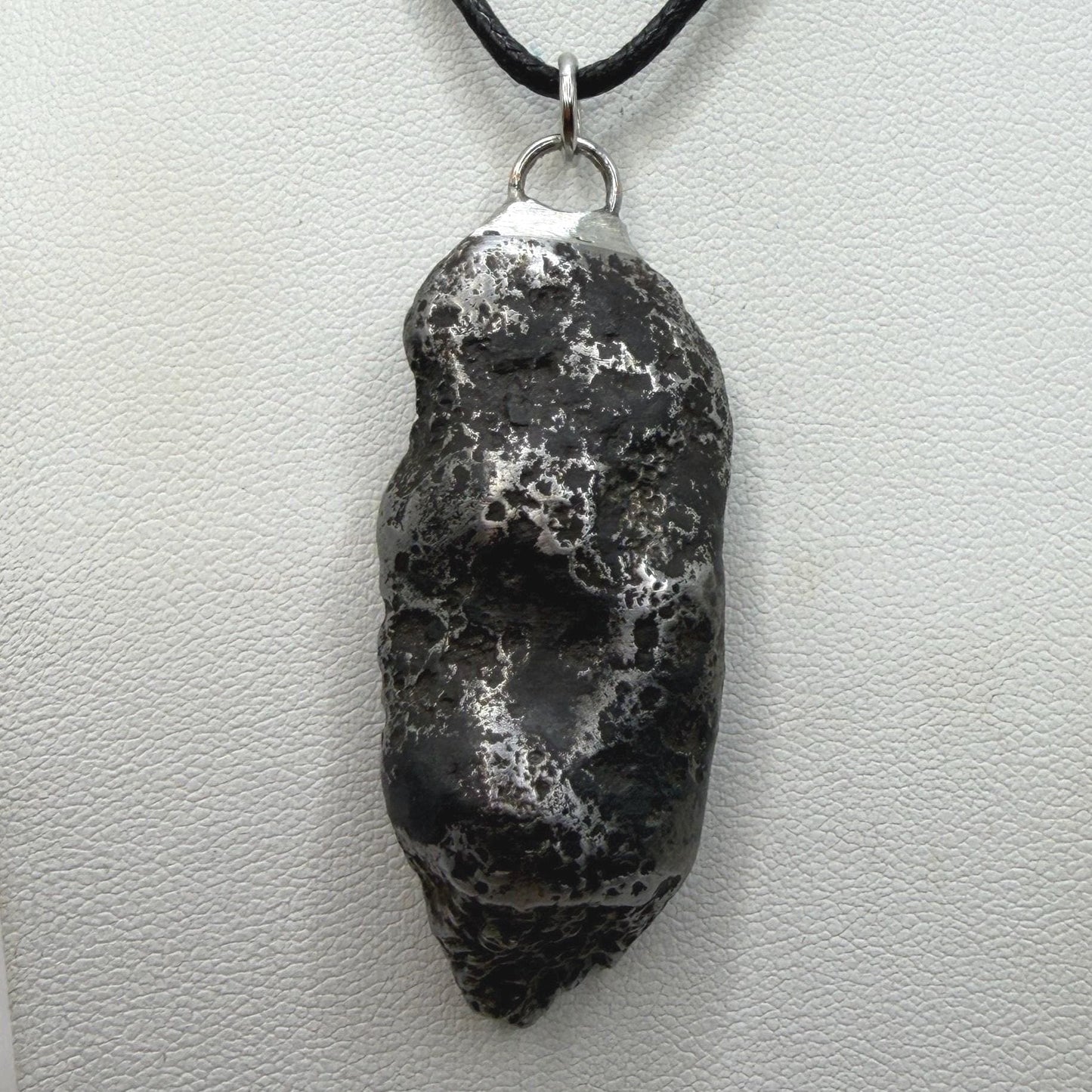 Authentic Sikhote-Alin Meteorite Pendant • 38.27g Iron Space Jewelry