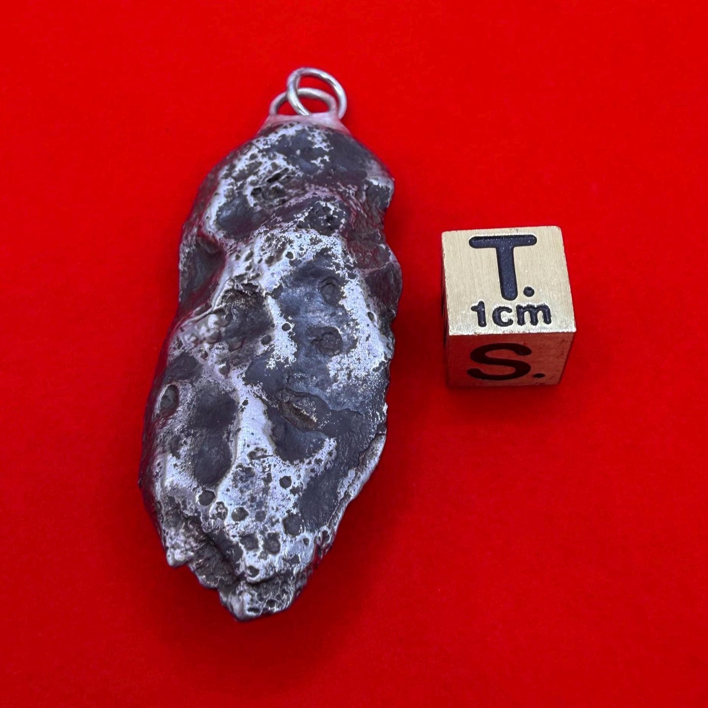 Authentic Sikhote-Alin Meteorite Pendant • 38.27g Iron Space Jewelry