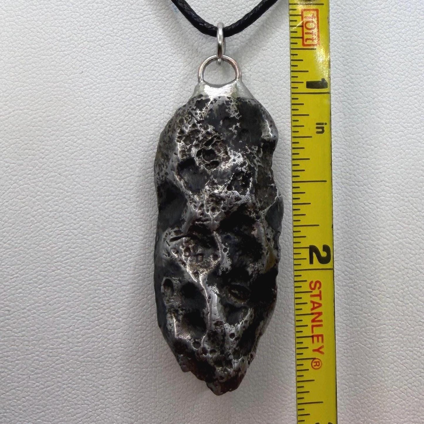 Authentic Sikhote-Alin Meteorite Pendant • 38.27g Iron Space Jewelry