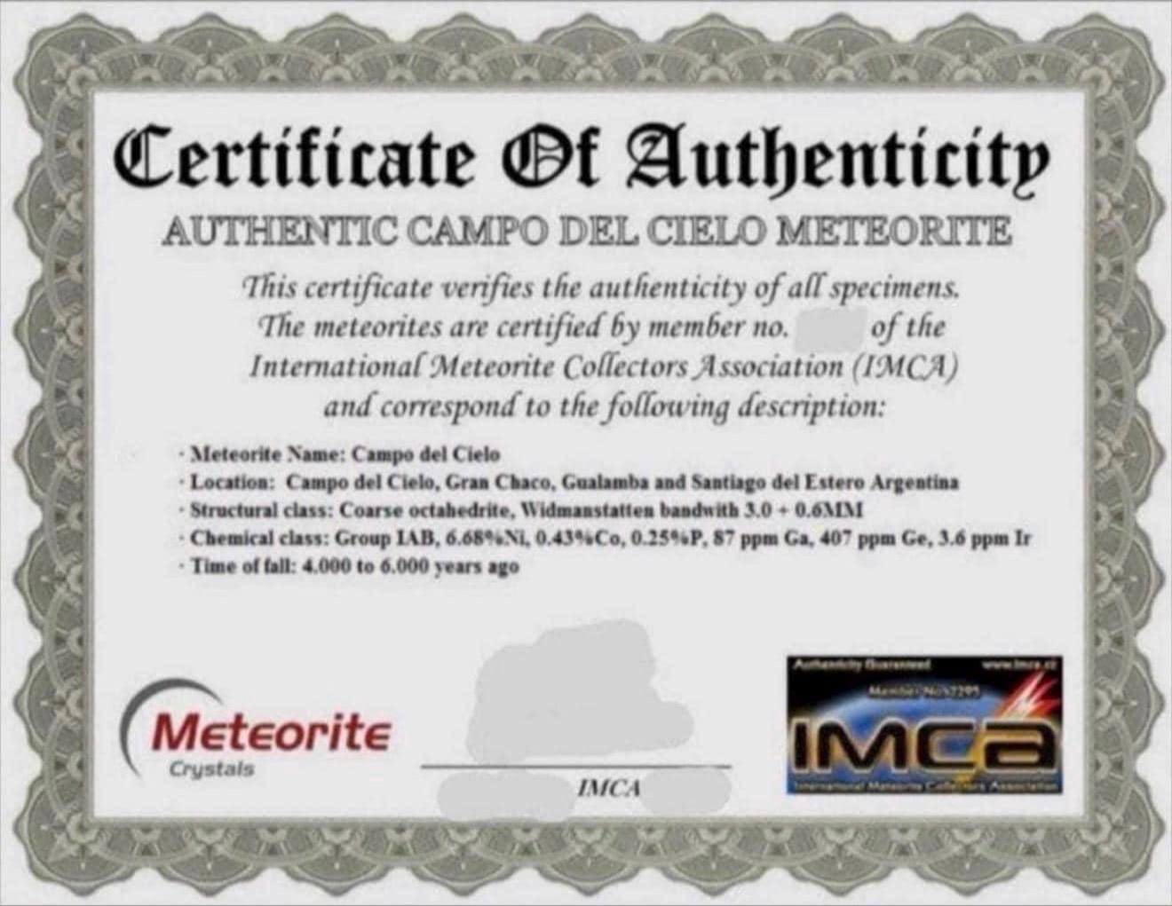 Campo del Cielo Meteorite Pendant: Authentic Iron Meteorite Jewelry, 18.14g