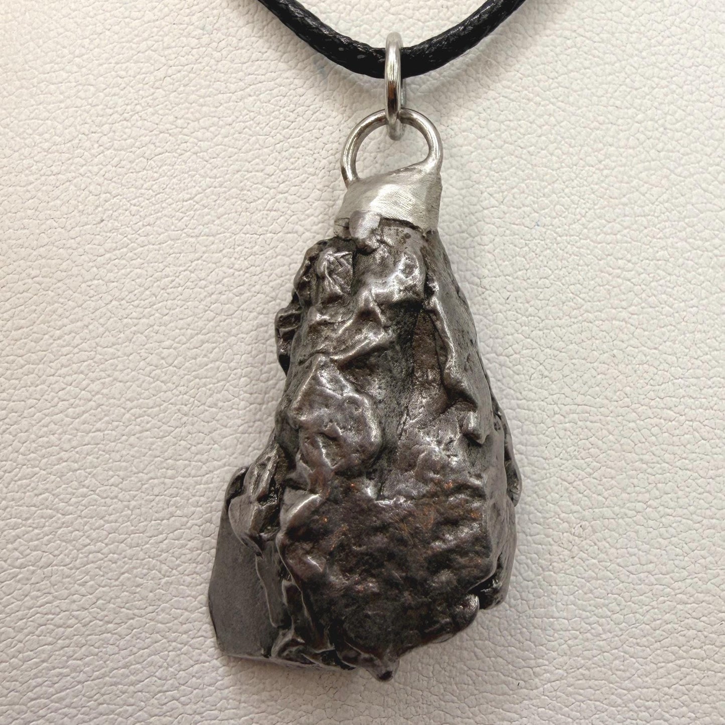 Campo del Cielo Meteorite Pendant: Authentic Iron Meteorite Jewelry, 18.14g