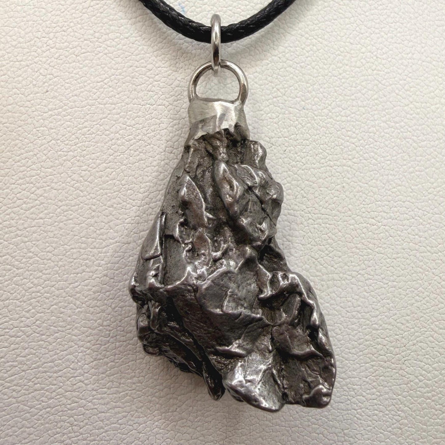 Campo del Cielo Meteorite Pendant: Authentic Iron Meteorite Jewelry, 18.14g
