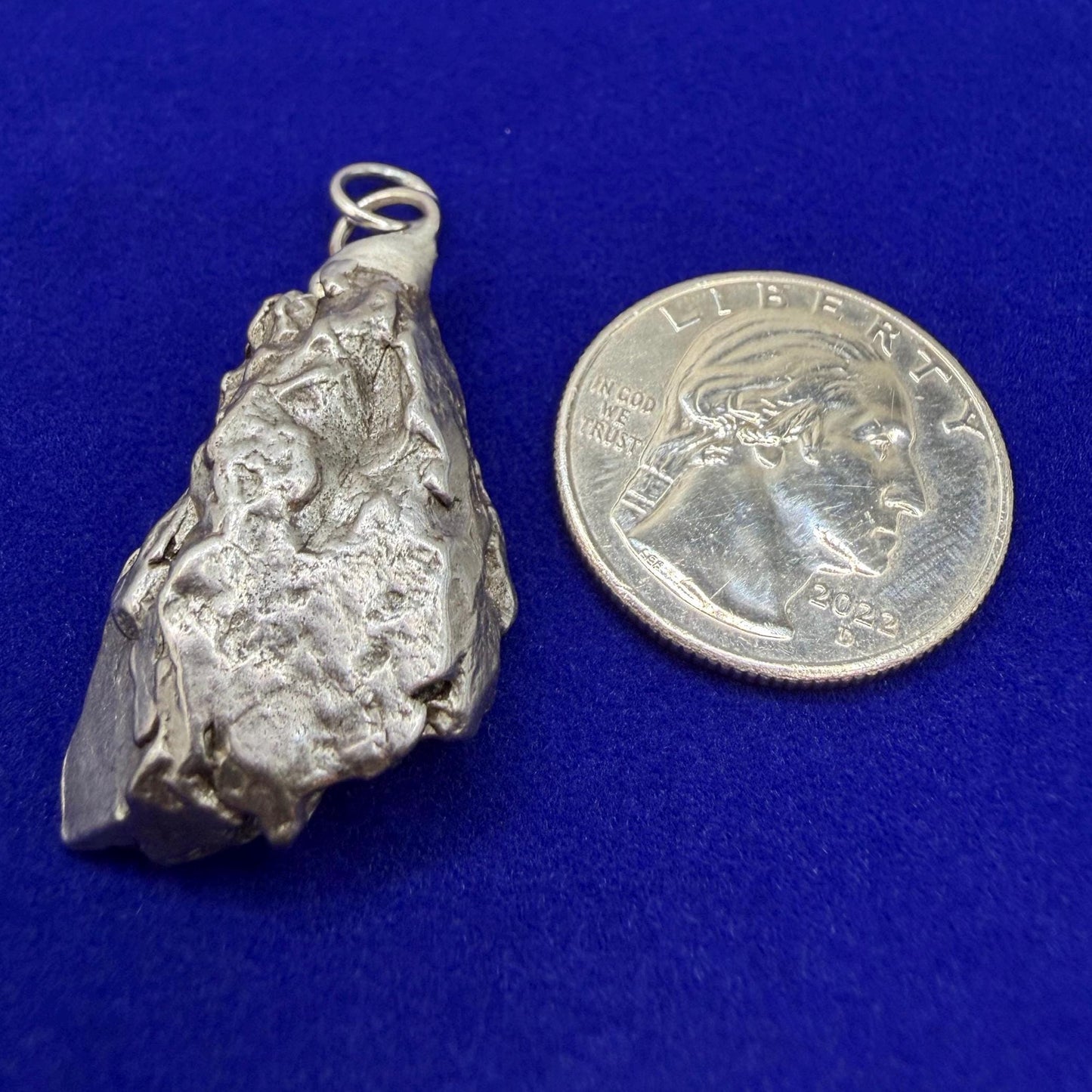 Campo del Cielo Meteorite Pendant: Authentic Iron Meteorite Jewelry, 18.14g