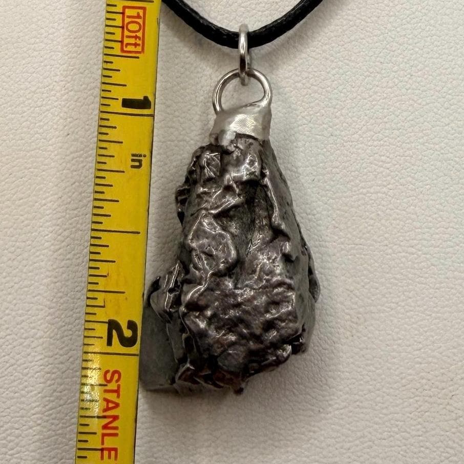 Campo del Cielo Meteorite Pendant: Authentic Iron Meteorite Jewelry, 18.14g