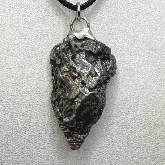 Campo del Cielo Meteorite Pendant: Authentic Iron Meteorite Jewelry, 24.47g