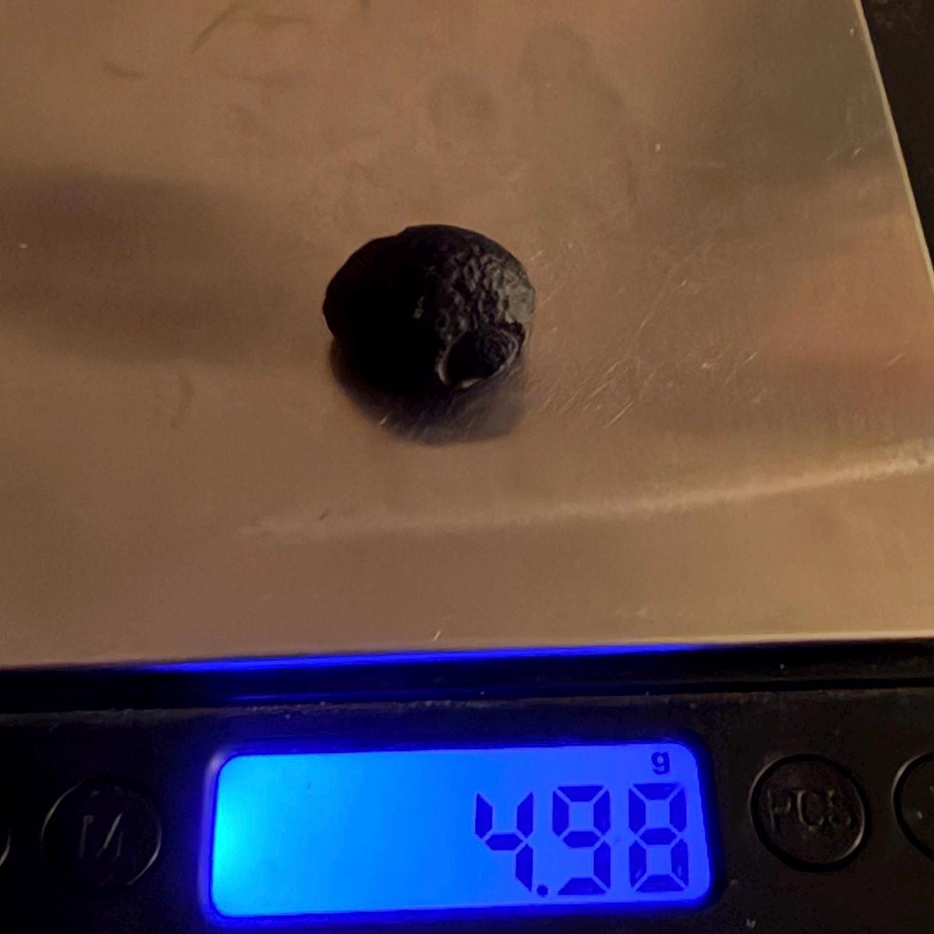 Saffordite Stone: Rare Cintamani, Arizona Tektite - 4.98 Grams