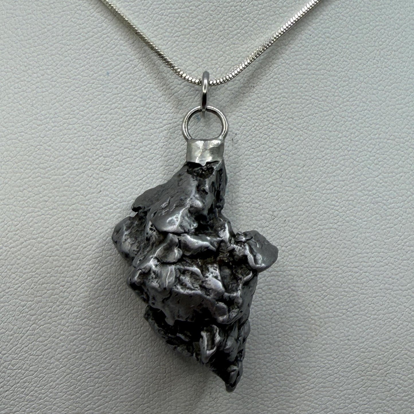 Campo del Cielo Meteorite Pendant: Authentic Astronomy Gift, Space Pendant, 26.60 Grams