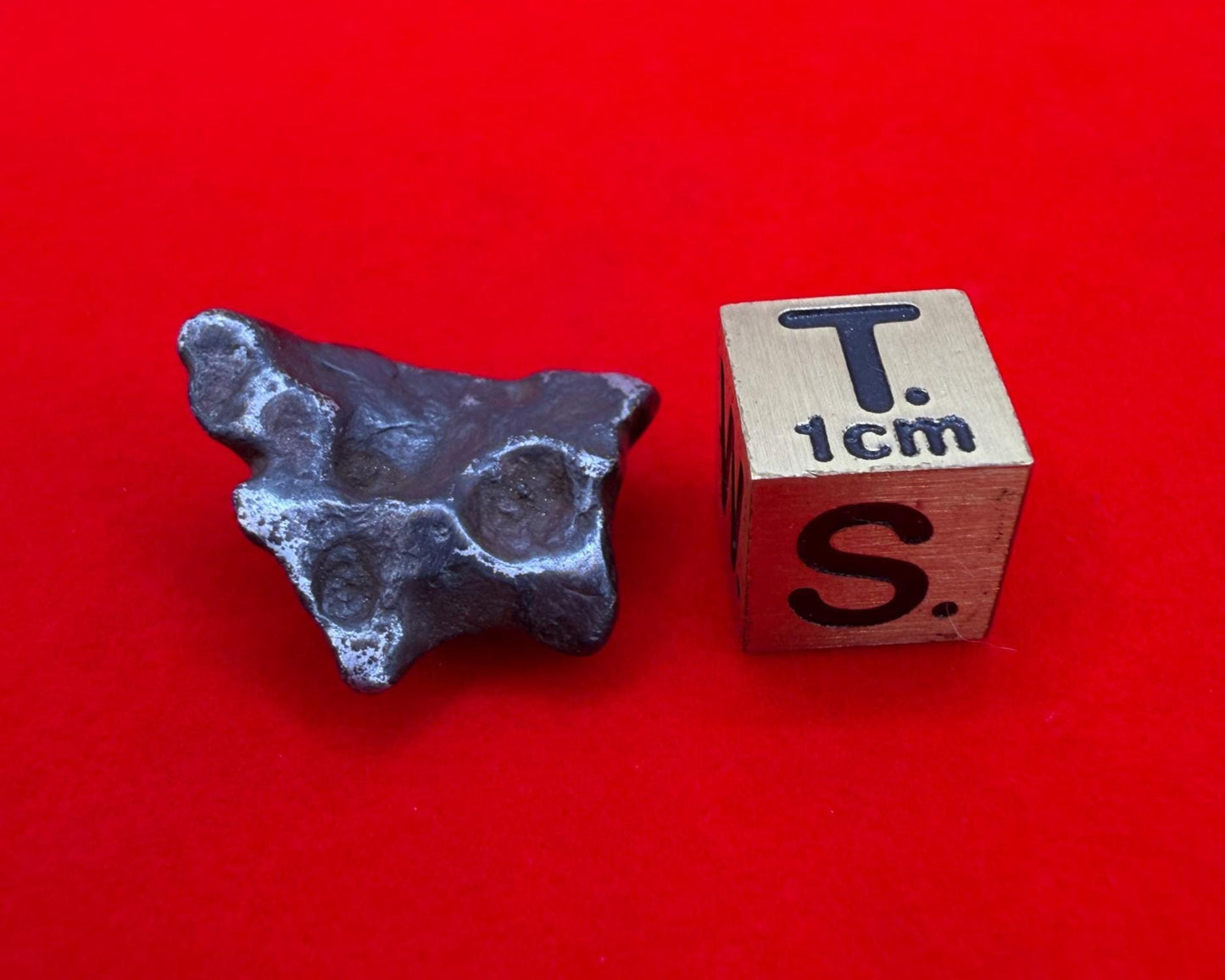 Agoudal Iron Meteorite Specimen: Regmaglypts, IIAB Hexahedrite, 5.43 grams